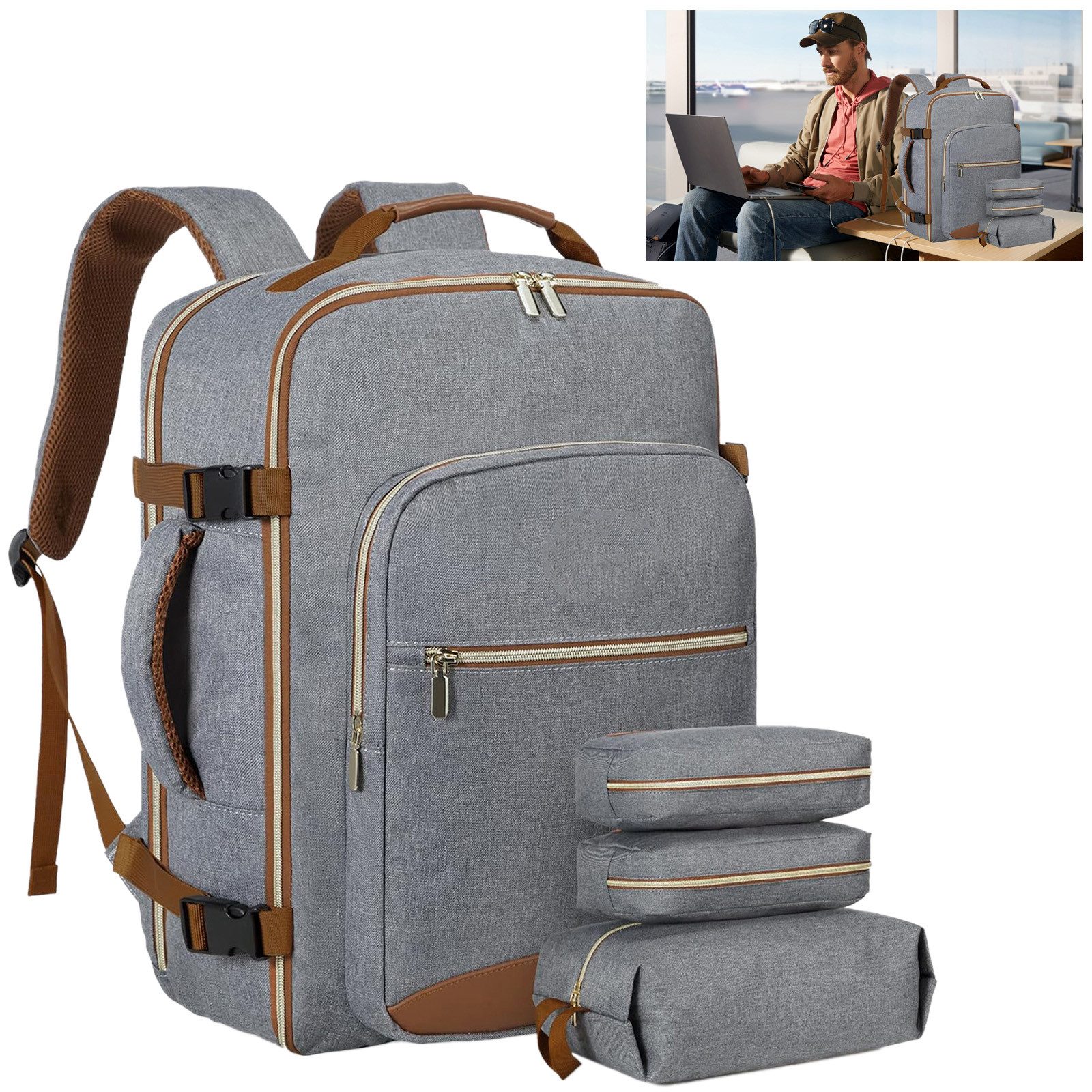 MODFU Reiserucksack Laptoprucksack Rucksäcke Freizeitrucksack (3 günstig online kaufen
