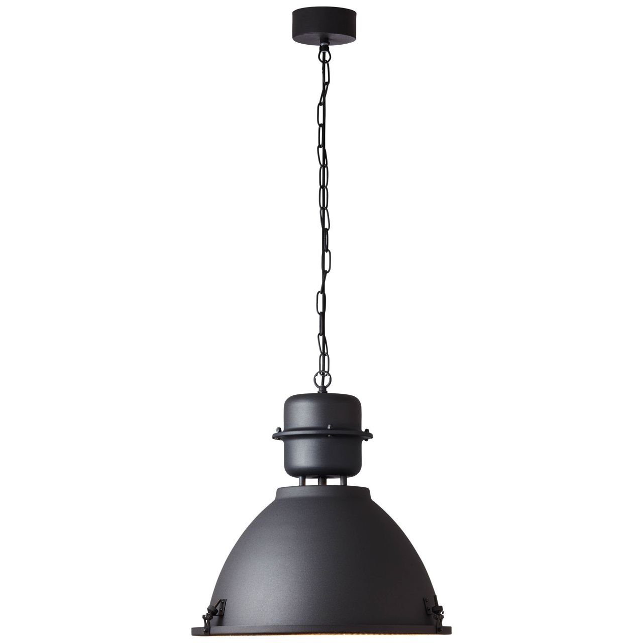 Brilliant Pendelleuchte Kiki, Lampe, Kiki Pendelleuchte 49cm schwarz korund, Metall, 1x A60, E27, 52 | Pendelleuchten