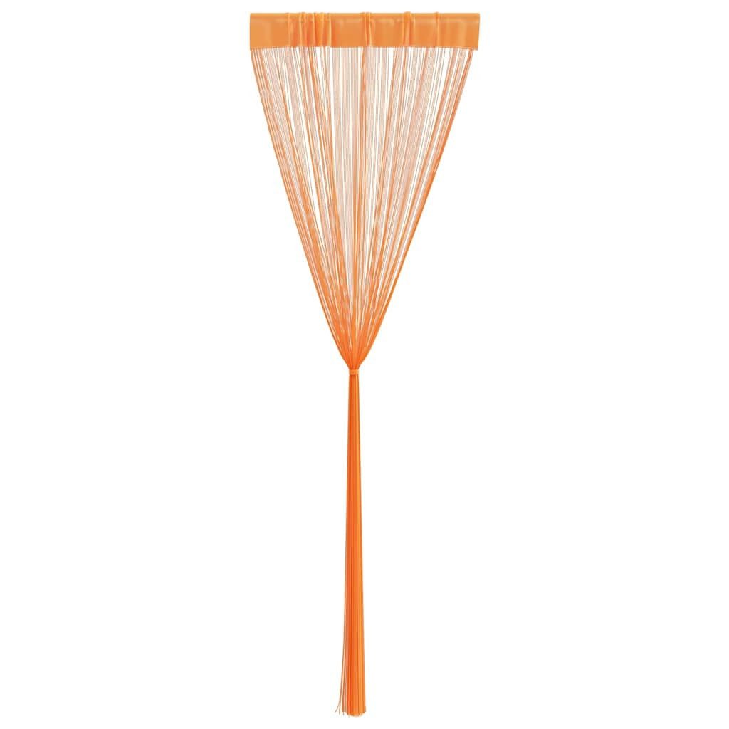 vidaXL Vorhang Fadenvorhänge 2 Stk. Orange 140x250 cm (2 St) – Bild 5 von 5