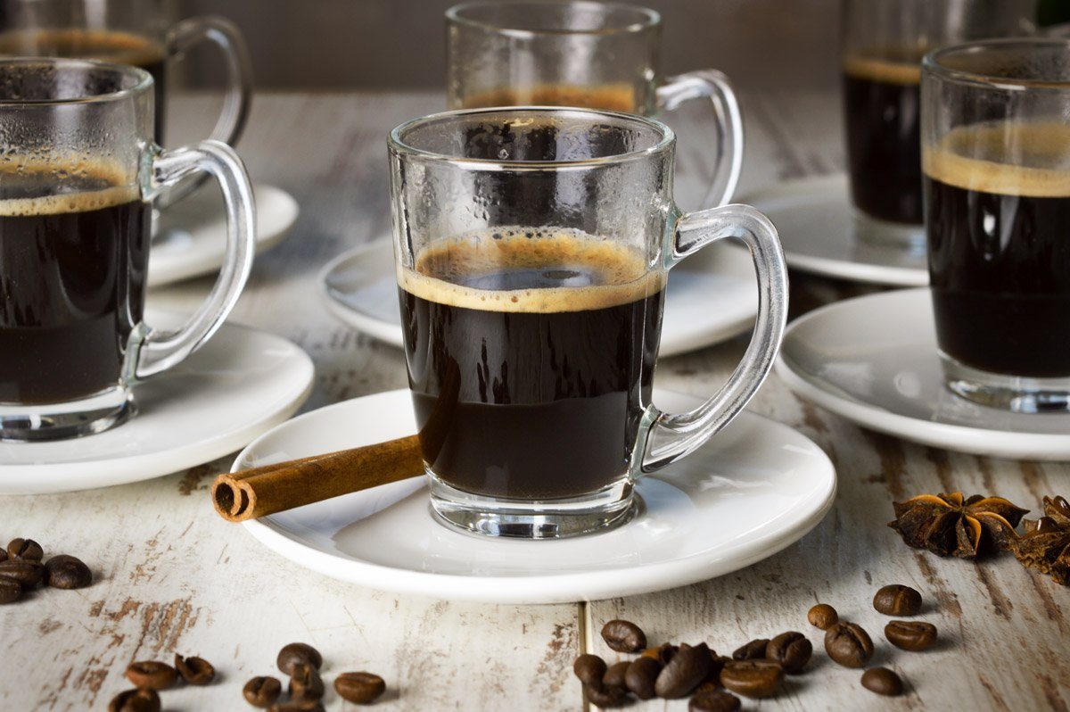 Sendez Espressotasse 12tlg Espressotassen mit Porzellan Teller Kaffeegläser Mokkatassen, 12-tlg., Glas