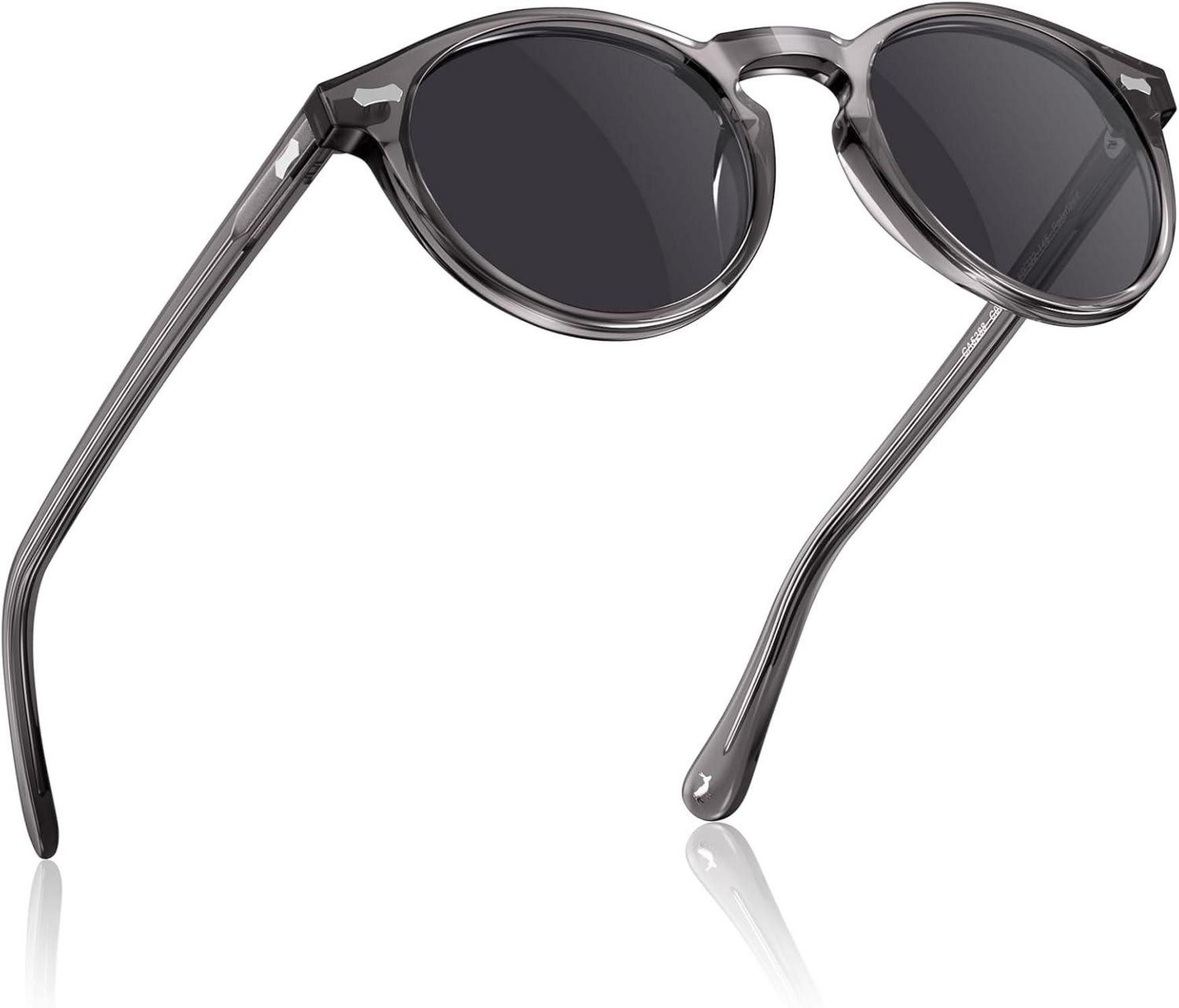 Retrosonnenbrille Sonnenbrille Herren Polarisiert Retro Rund Acetat UV 400 Fashion