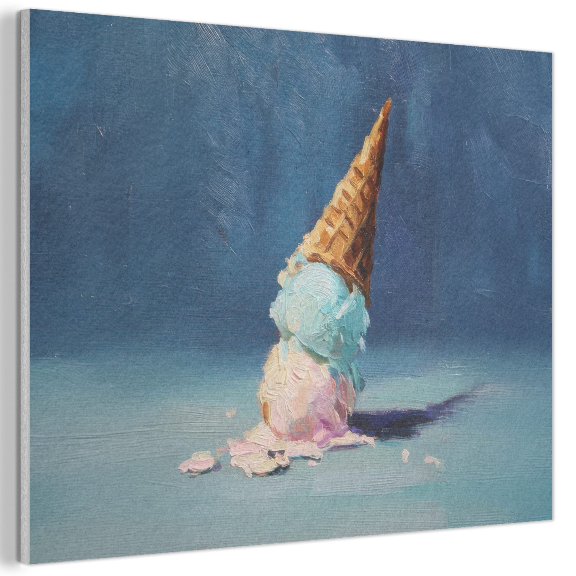 MuchoWow Gemälde Eiswaffel - Kugeln - günstig online kaufen