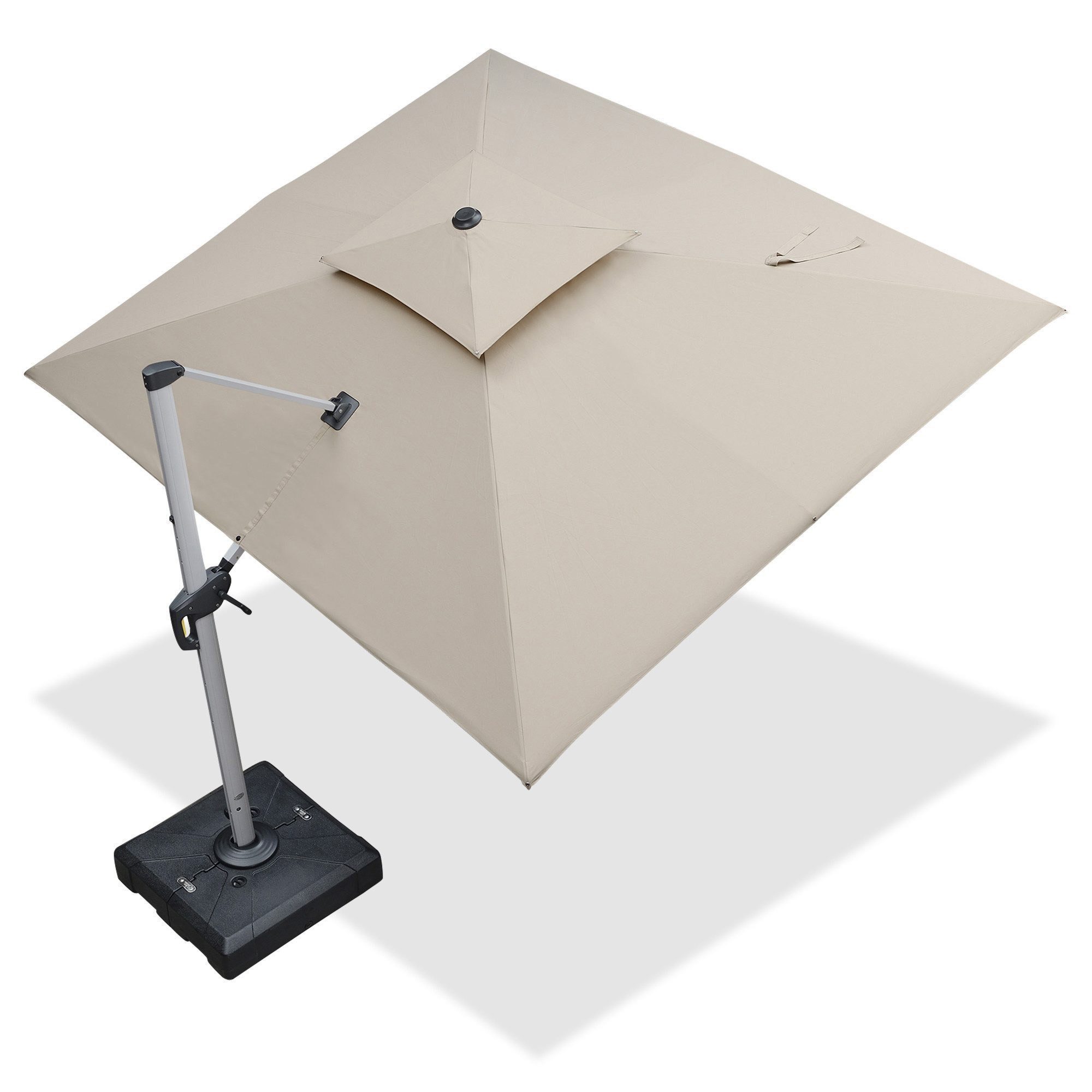 PURPLE LEAF Ampelschirm Rechteckiger Außenbereich Doppeldach Ampelschirm, Terrassenschirm, LxB: 330,00x270,00 cm, für Garten,Terrasse, Pool