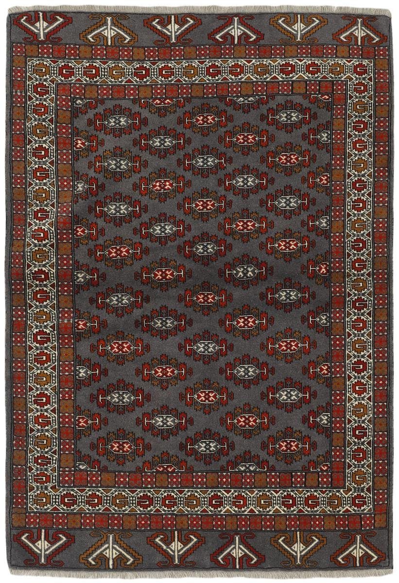 Orientteppich Turkaman 139x202 Handgeknüpfter Orientteppich / Perserteppich, Nain Trading, rechteckig, Höhe: 6 mm