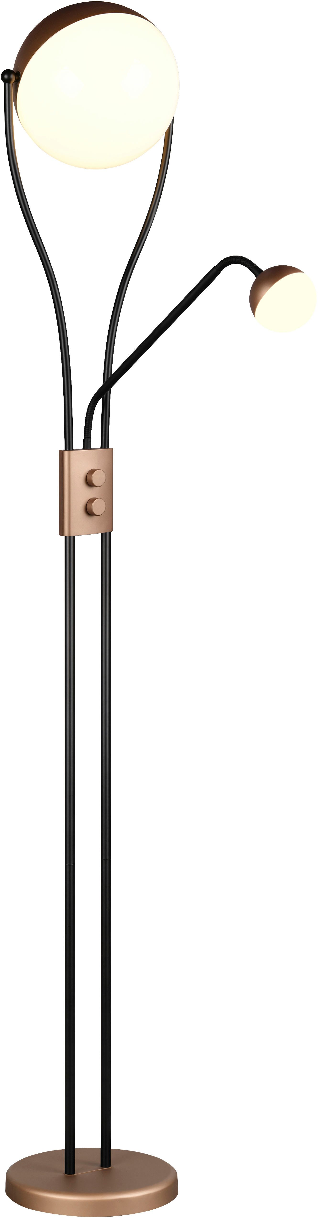 TRIO Leuchten LED Stehlampe CHRIS, LED Stehleuchte Höhe 180cm, mit Lesearm, günstig online kaufen