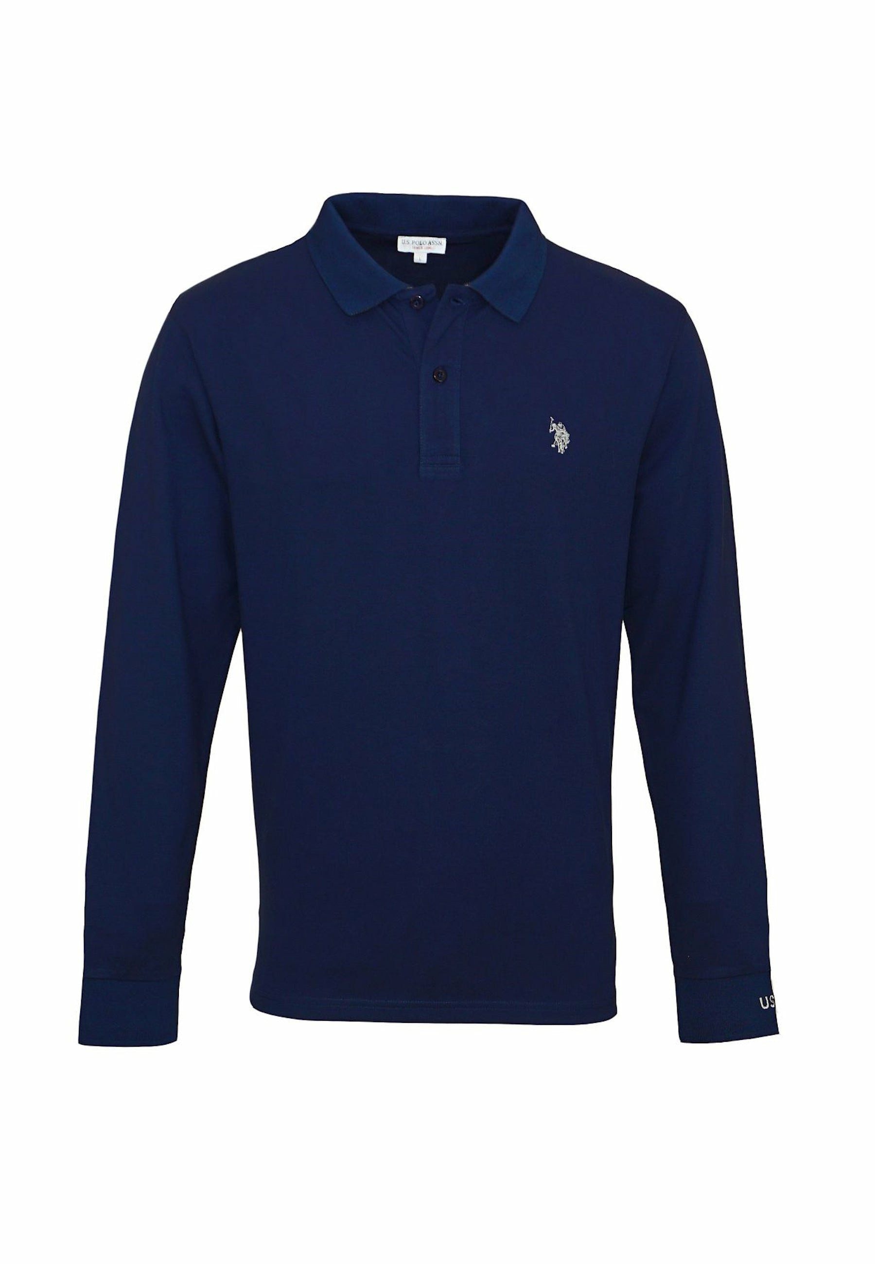 U.S. Polo Assn. Langarm-Poloshirt Poloshirt langarm für Herren (1-tlg., keine Angabe)