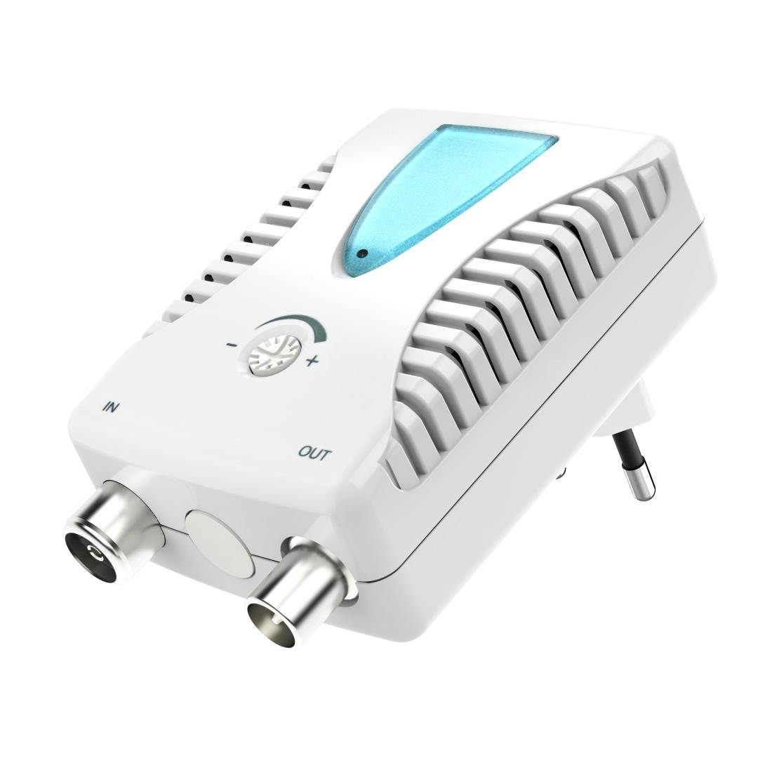 Hama Antennenverstärker, BK Verstärker, CATV-Verstärker, 25 dB, regulierbar Verstärker (0 W)