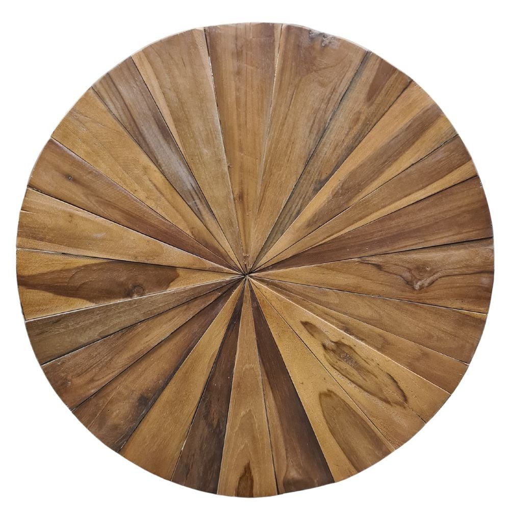 LebensWohnArt Dekoobjekt Wand-Deko-Objekt LATO recycled Teak rund 60cm günstig online kaufen