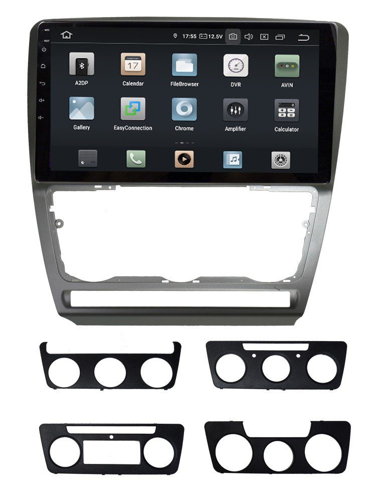 TAFFIO Für Skoda Octavia II 2 1Z 10 "Touch Android Autoradio GPS CarPlay Einbau-Navigationsgerät