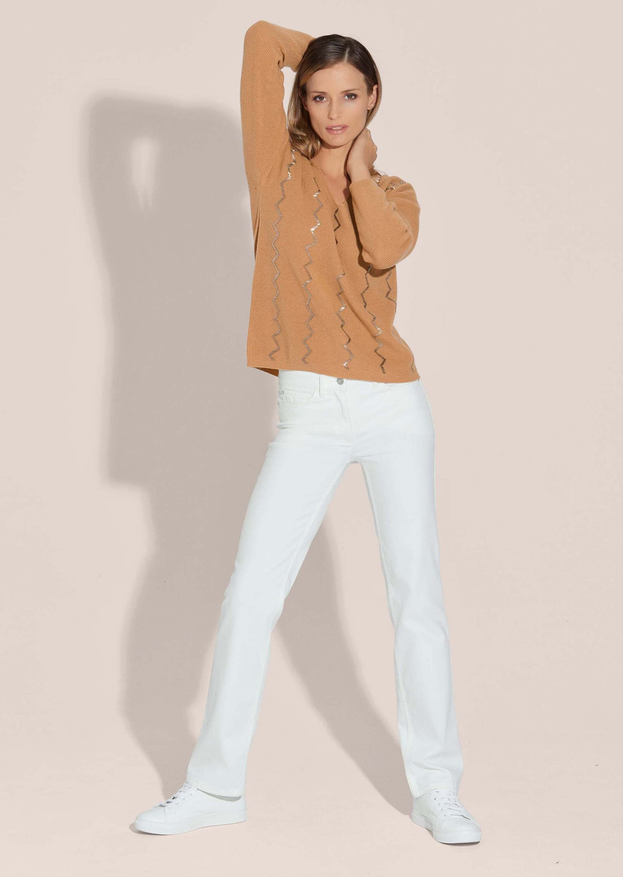 MADELEINE Strickpullover Oversize-Pullover mit aufwändiger Dekoration günstig online kaufen