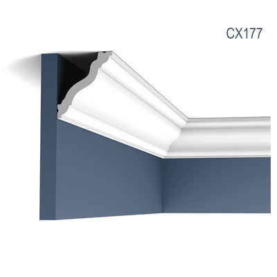 Orac Decor Deckenleiste CX177, kleben, Duropolymer®, 1-St., Eckleiste Stuckleiste Profilleiste 2 Meter