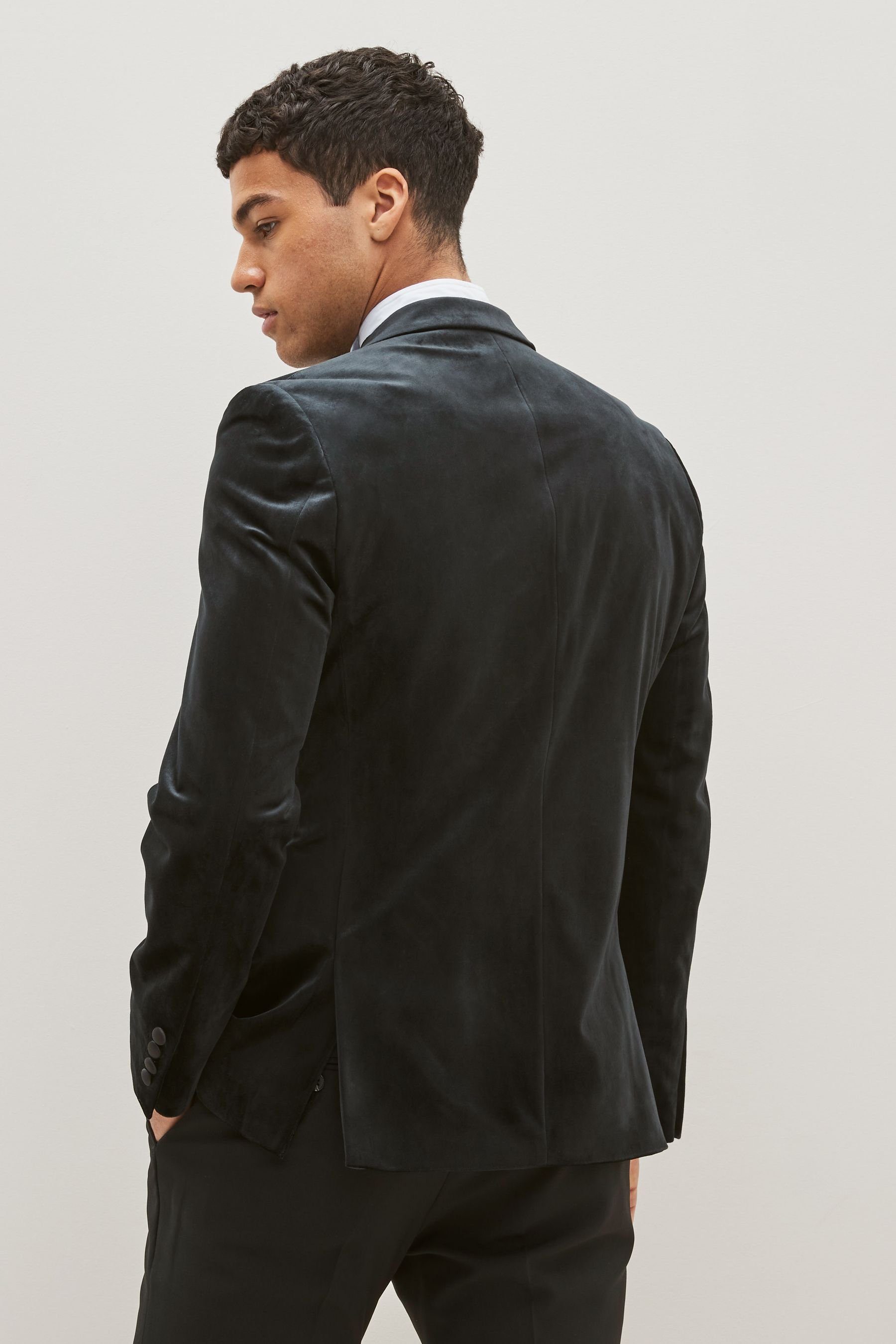 Next Sakko Zweireihiger Samtblazer (1-tlg) günstig online kaufen