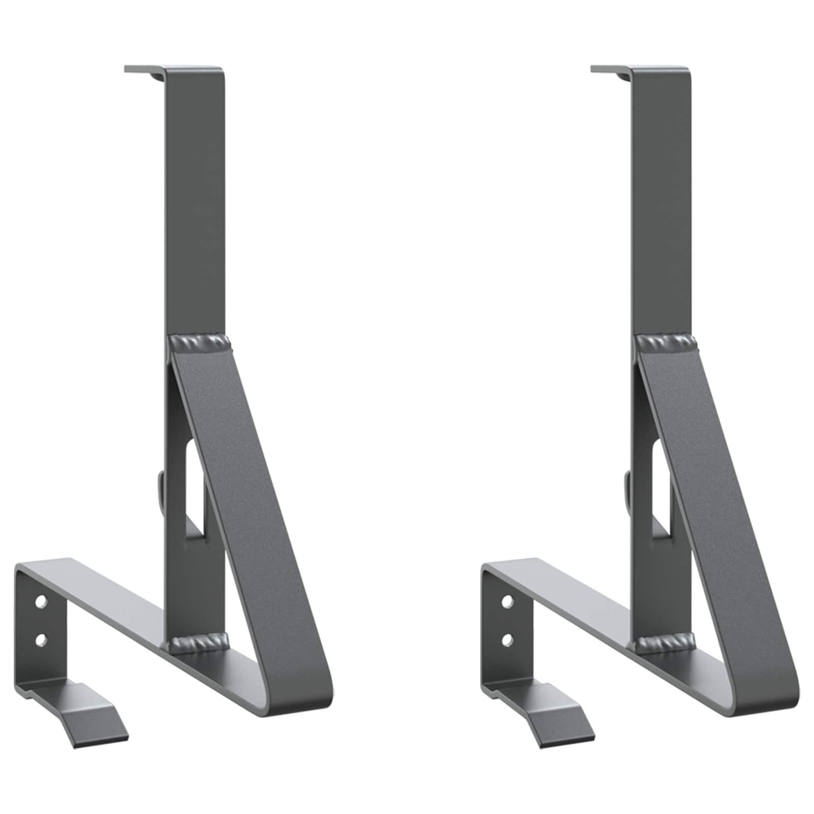 vidaXL Draht Schneewächter Unterstützung 2 stk. Anthrazit 29,5 x 3 x 34,5 cm, (2St)