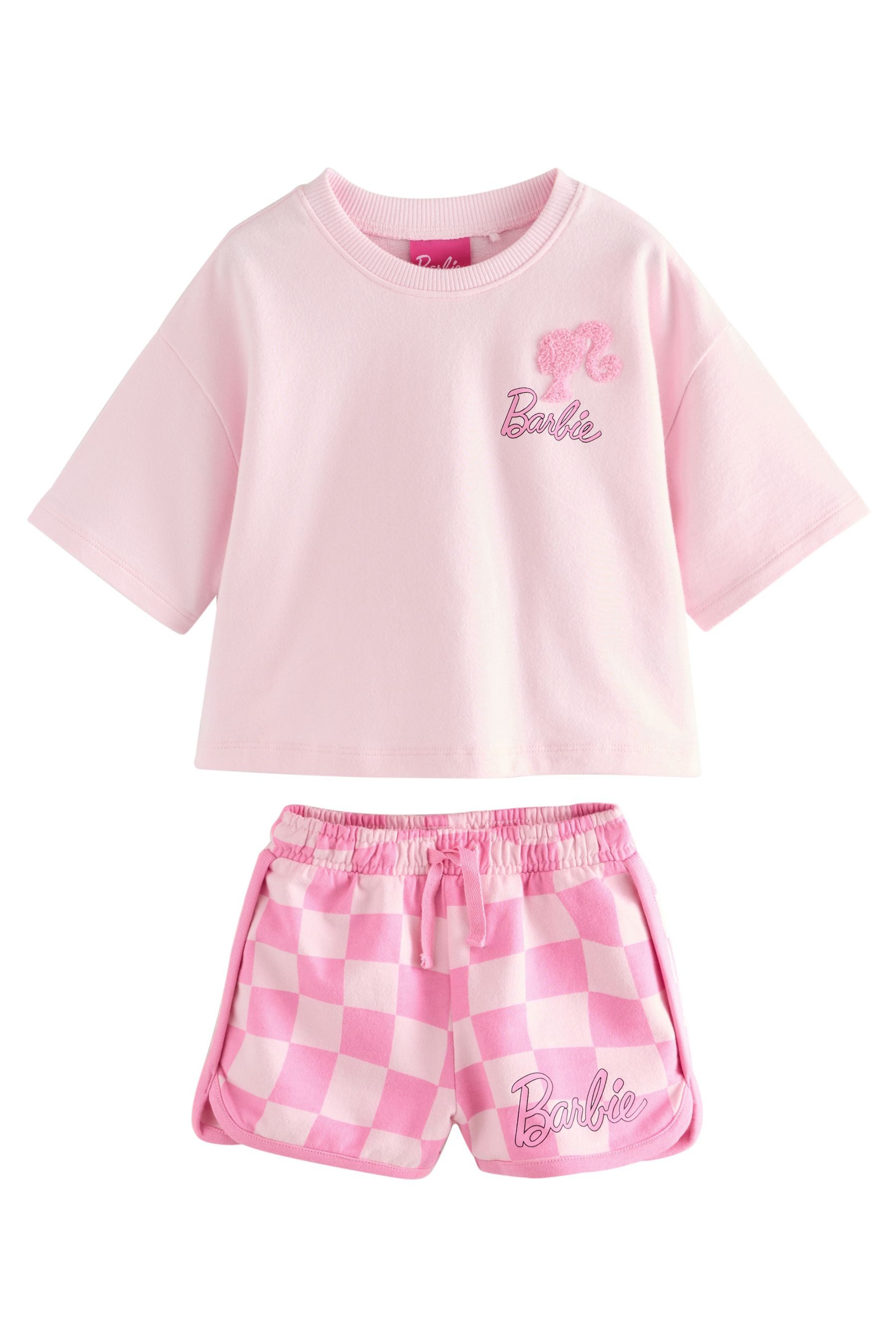 Next Pullover & Shorts Barbie Oberteil und Shorts aus 100 % Baumwolle (2-tlg)