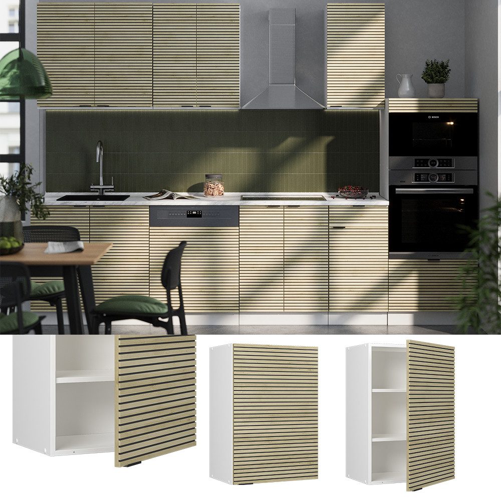 Vicco Hängeschrank Fame-Line, Eiche Paneel/Weiß, 50 günstig online kaufen