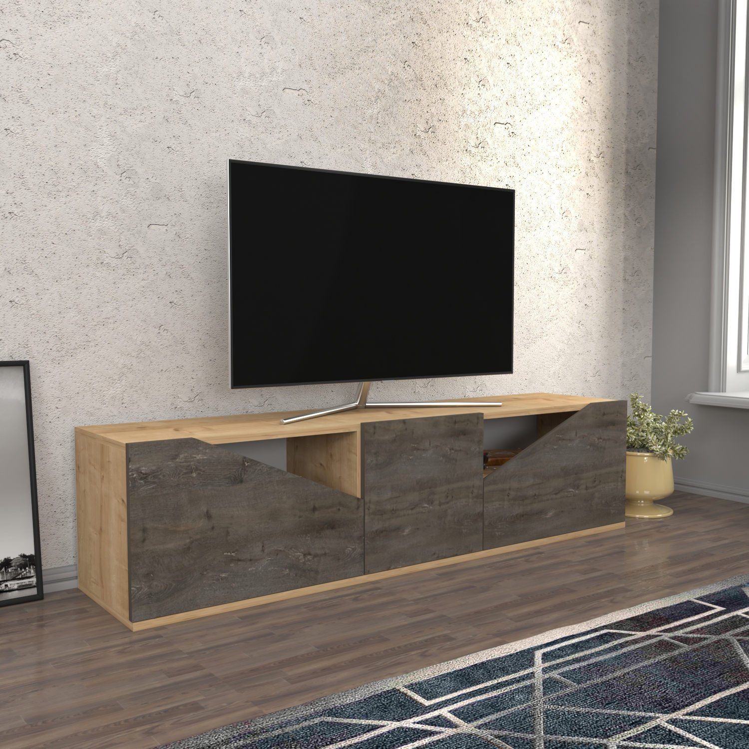 Skye Decor RTC2426-Fernsehtisch TV-Schrank