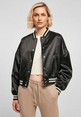 URBAN CLASSICS Collegejacke Urban Classics Damen Ladies Short Oversized Satin College Jacket (1-St)