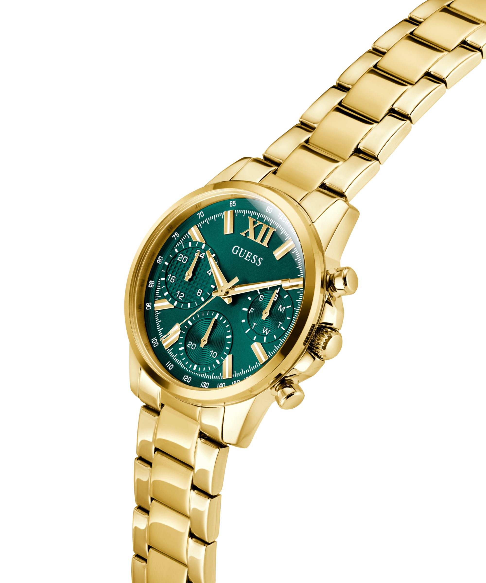 Guess Multifunktionsuhr BAILEY GW0933L6, Quarzuhr, Armbanduhr, Damenuhr, Edelstahlarmband, Datum