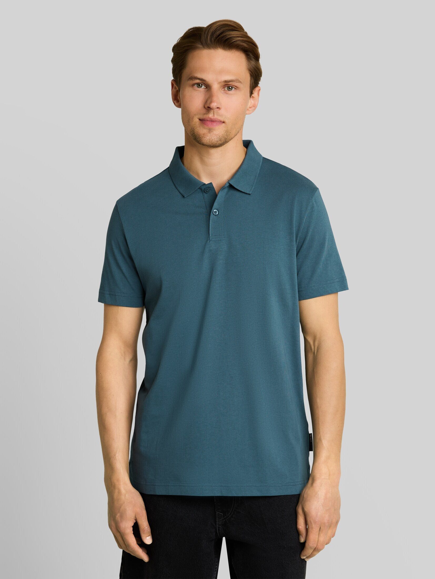 TOM TAILOR Denim Poloshirt Poloshirts Jersey Poloshirt aus Baumwolle