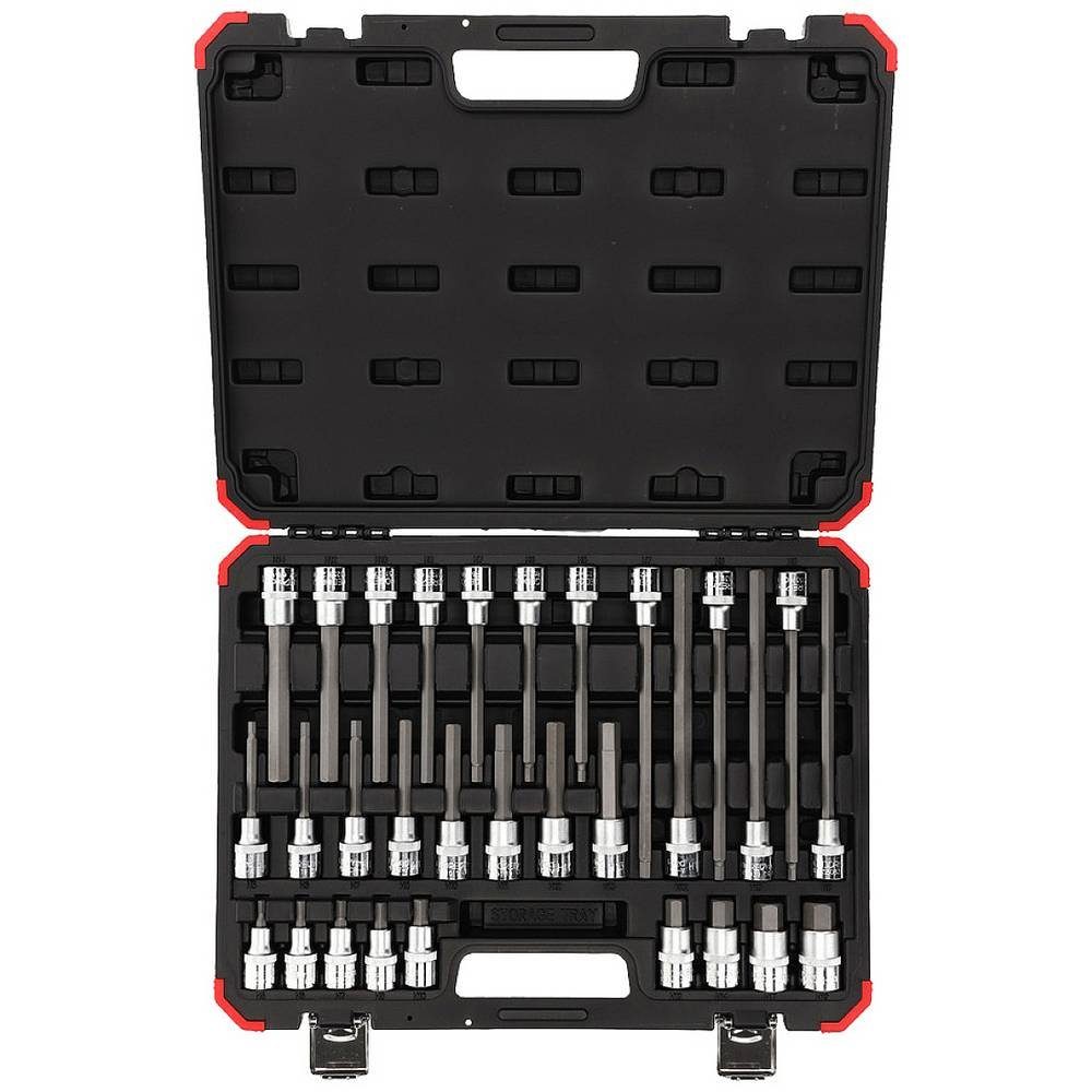 Gedore Red Steckschlüssel Satz Schraubendrehereinsätze 1/2″ 6-kant 30-teilig 3301573