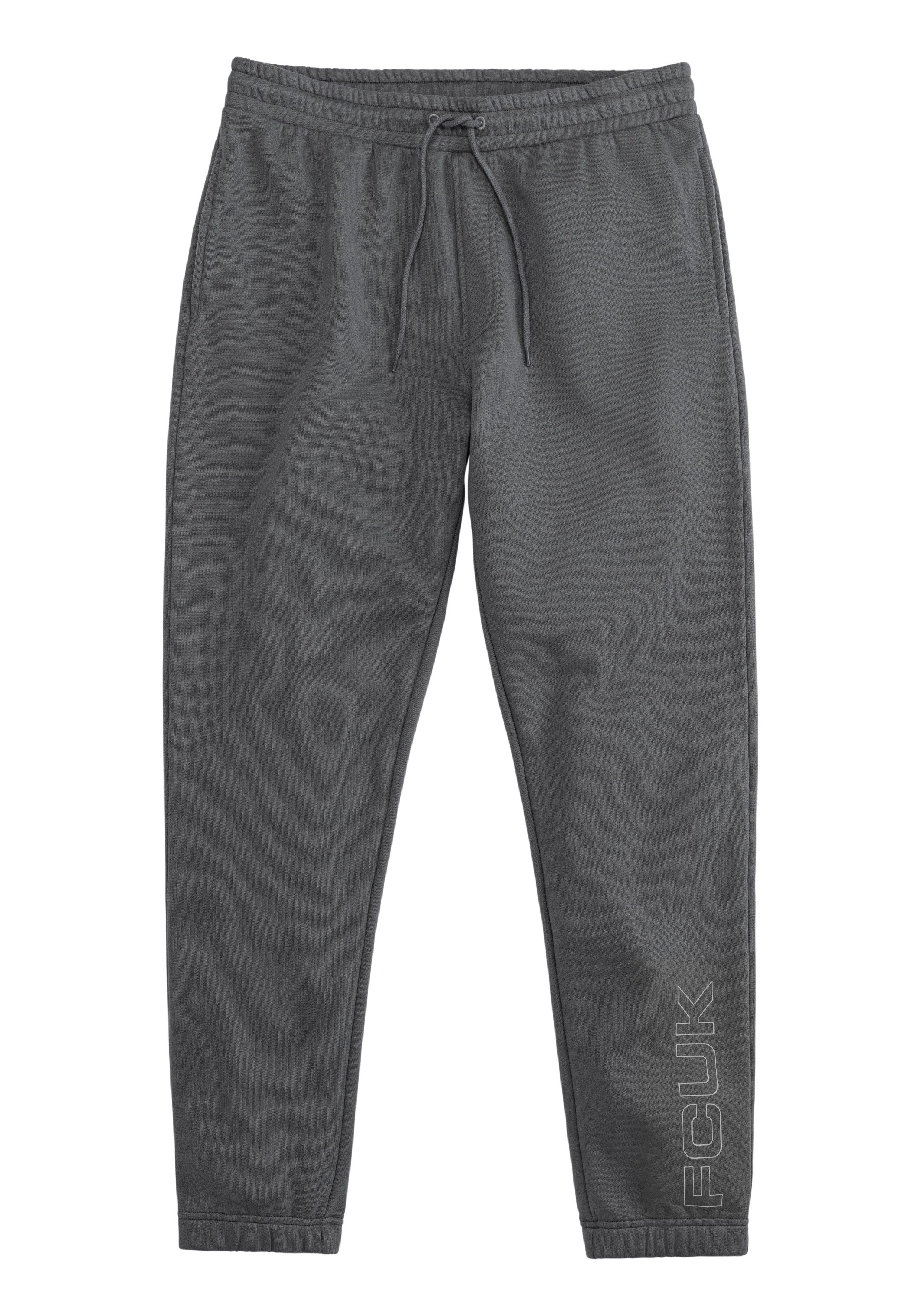 FCUK Sweathose lange Jogginghose, mit Kordel, Relaxhose leichte Sweat-Qualtität