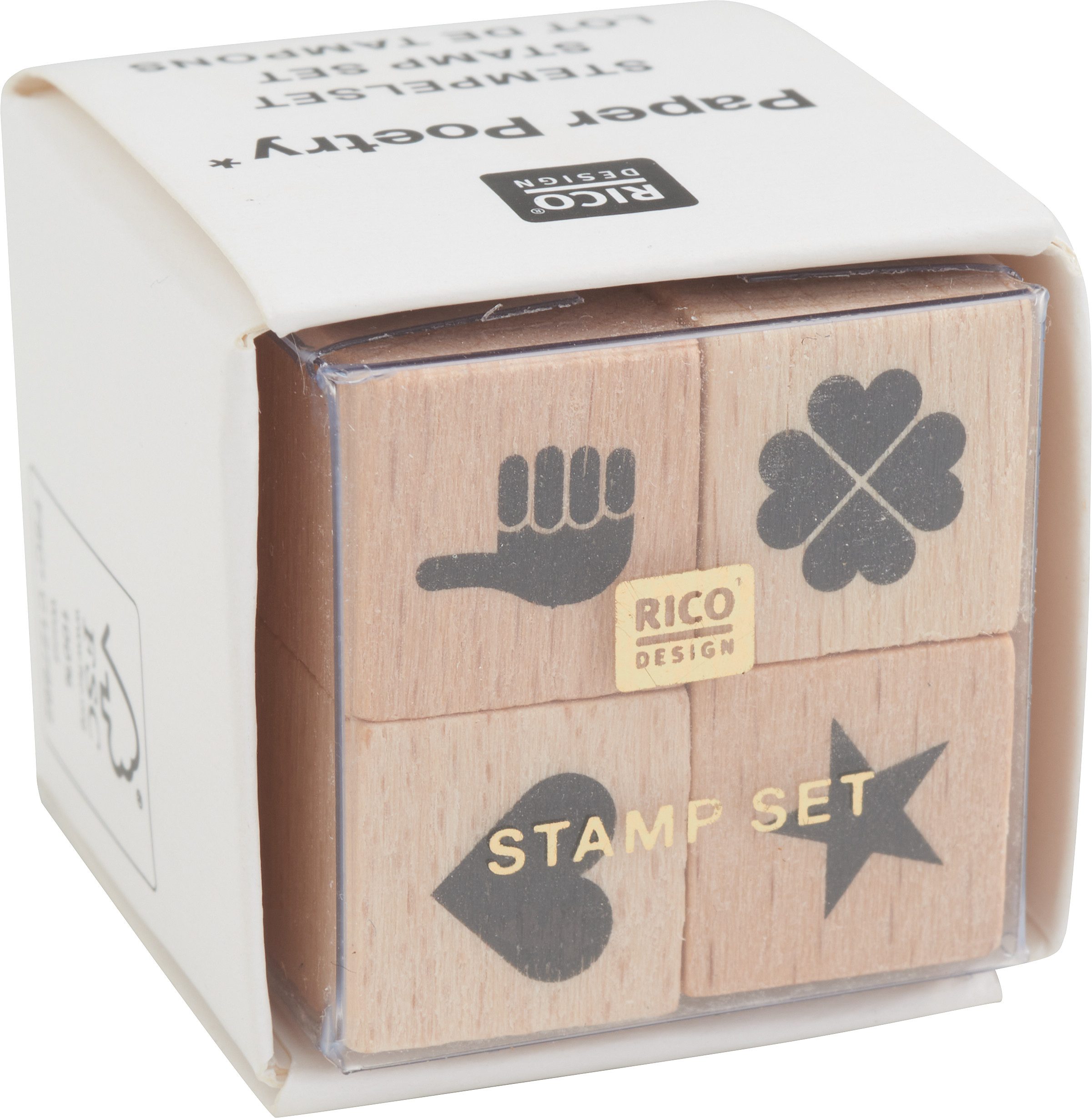 Rico Design Stempel Stempel-Set, 4 Teile