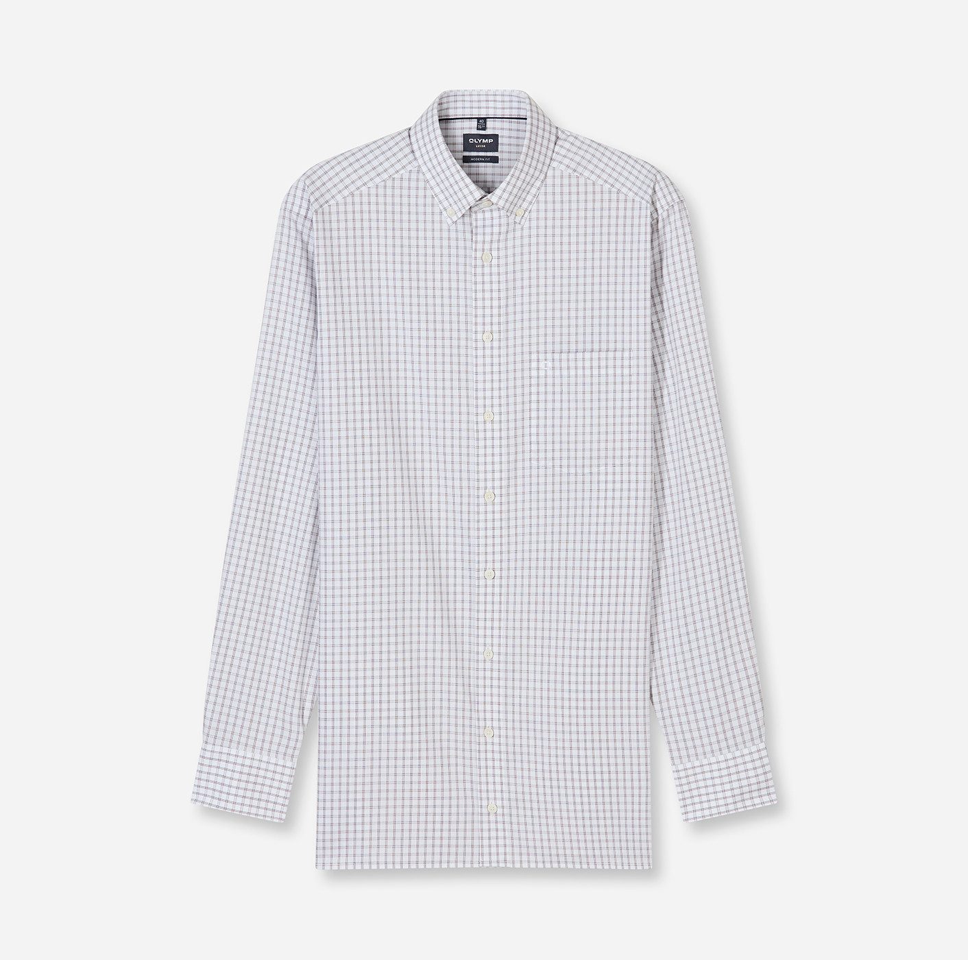 OLYMP Langarmhemd Luxor Businesshemd, modern fit, Button-down-Kragen günstig online kaufen