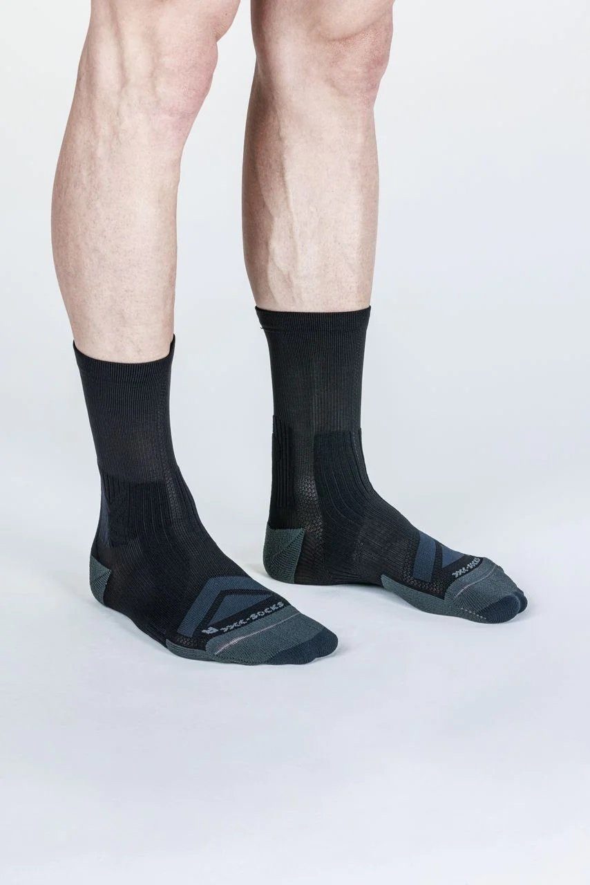 X-Socks Socken Radsocke Bike Expert Crew schwarz/charcoal Herren - 1 Paar