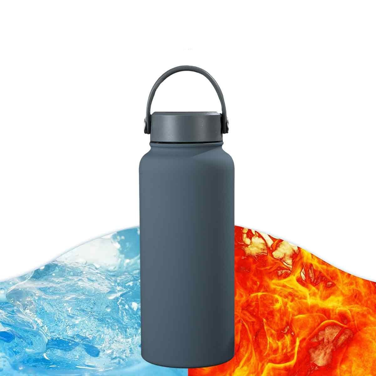 aus Trinkflasche,Vakuumisolierte,Flasche Jormftte outdoor Trinkflasche Blau Edelstahl,für