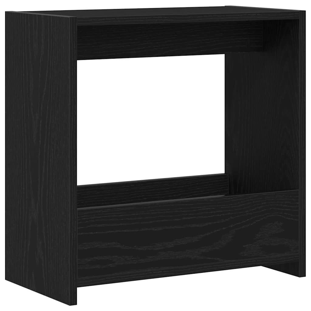 vidaXL Beistelltisch Beistelltisch Schwarz Eichen-Optik 50 x 26 x 50 cm (1-St)