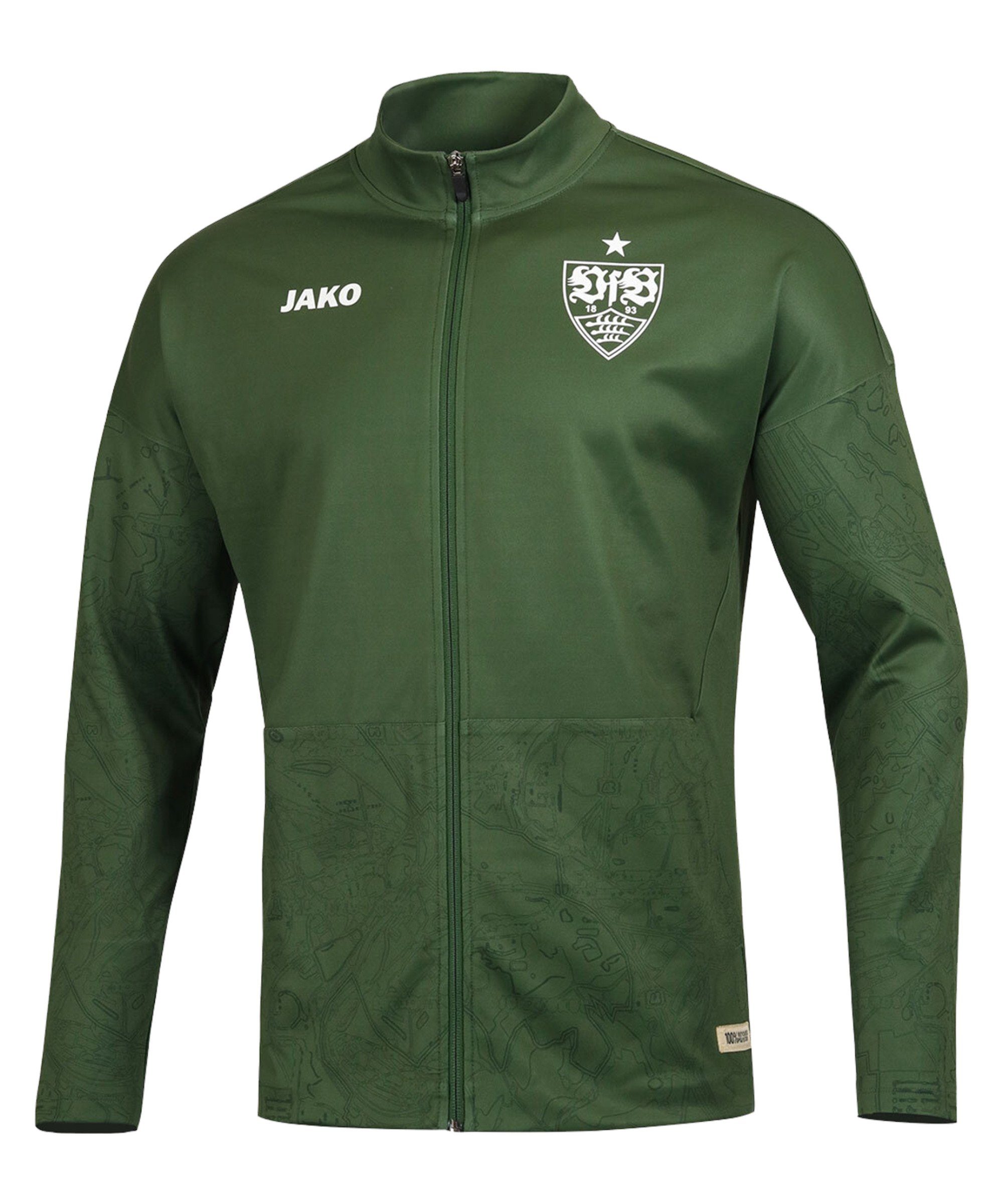 JAKO VfB Stuttgart Einlaufjacke - Offizielle Clubjacke Mit 3D Logo | Fußball Fanwear