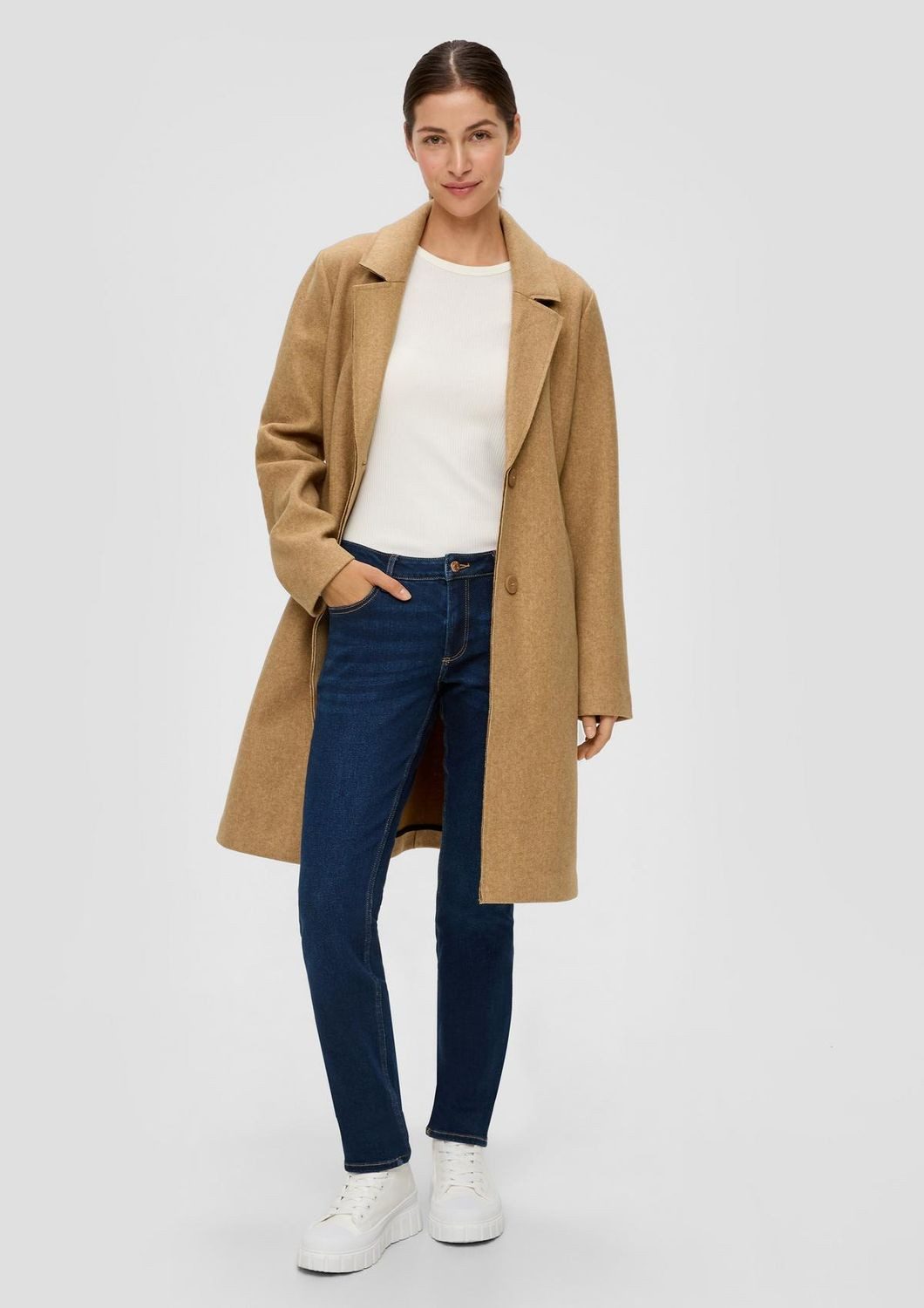 QS Slim-fit-Jeans Catie (1-tlg) Slim Fit, Mid Rise, Slim Leg