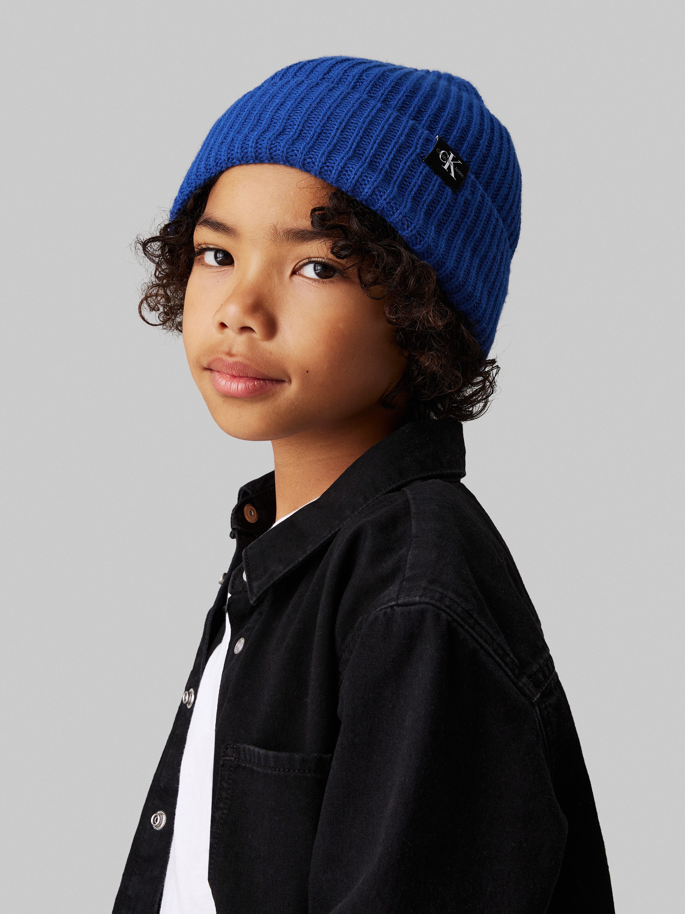 Calvin Klein Jeans Beanie Monogram Rib günstig online kaufen
