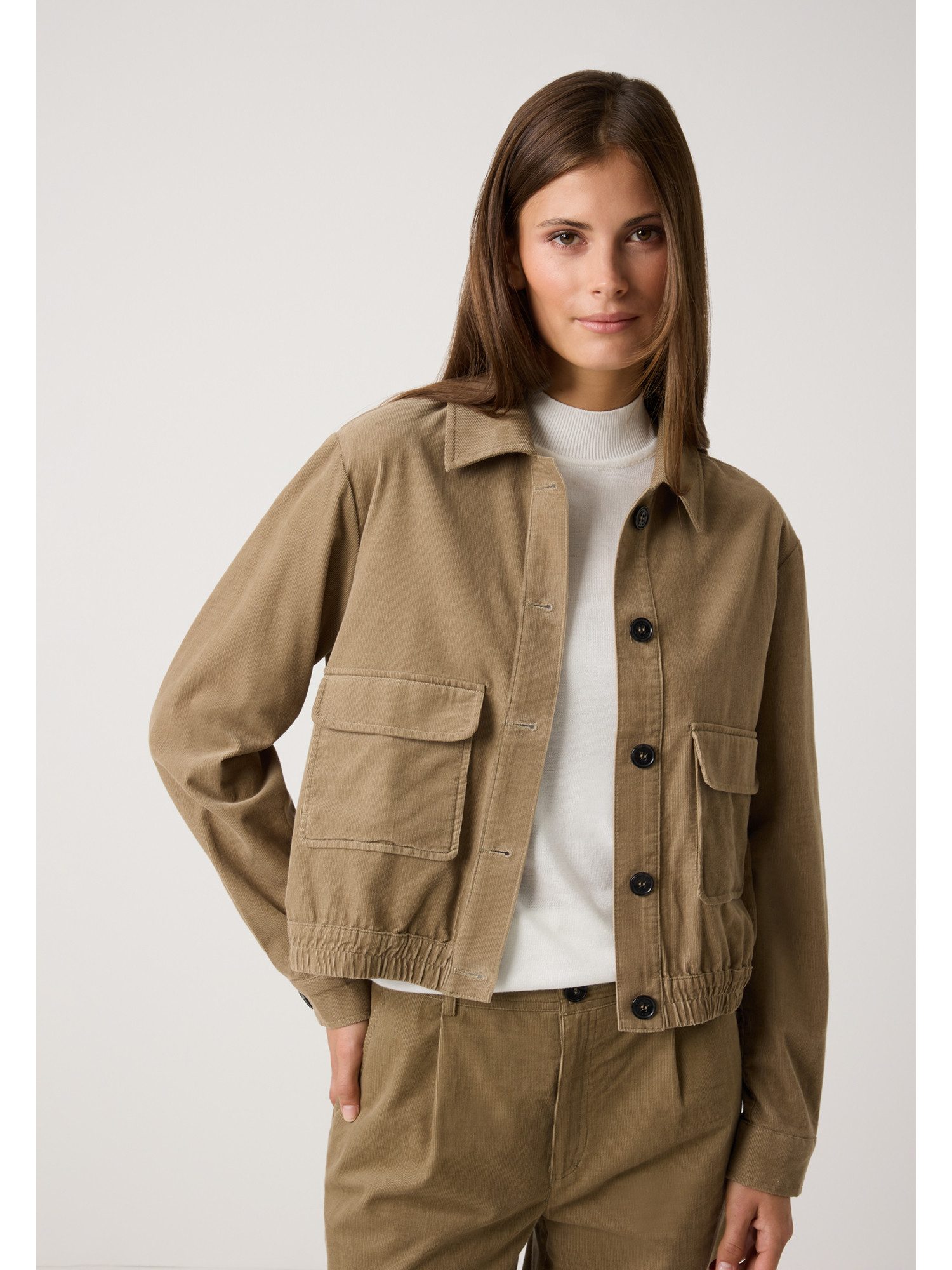 MORE&MORE Blouson Kurzjacke Feincord günstig online kaufen