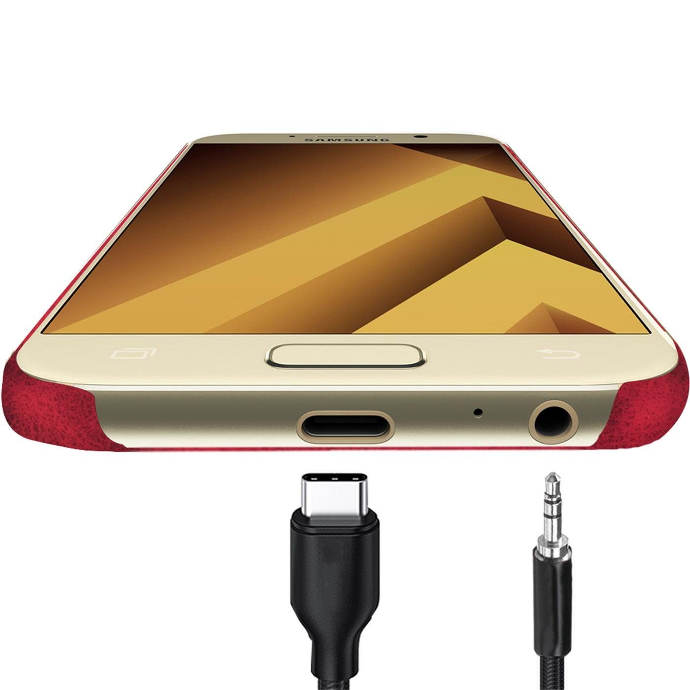 CoolGadget Handyhülle Backcover Schutzhülle für Samsung Galaxy A3 2017 4,7 Zoll, Ultra Slim Handy Hülle für Samsung A3 2017 Case Bumper