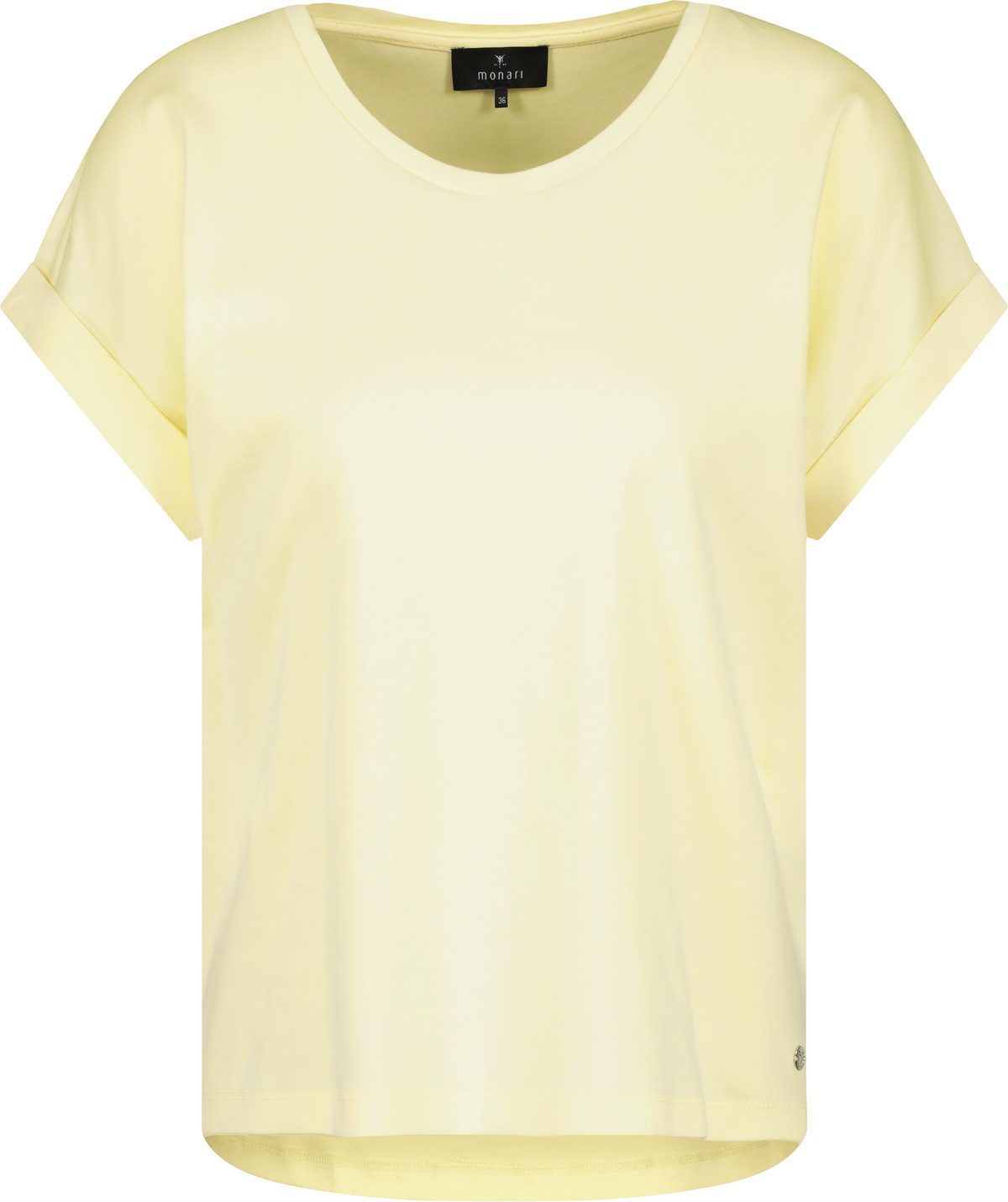Monari Rundhalsshirt mit Glitzersteinchen auf der Schulter günstig online kaufen