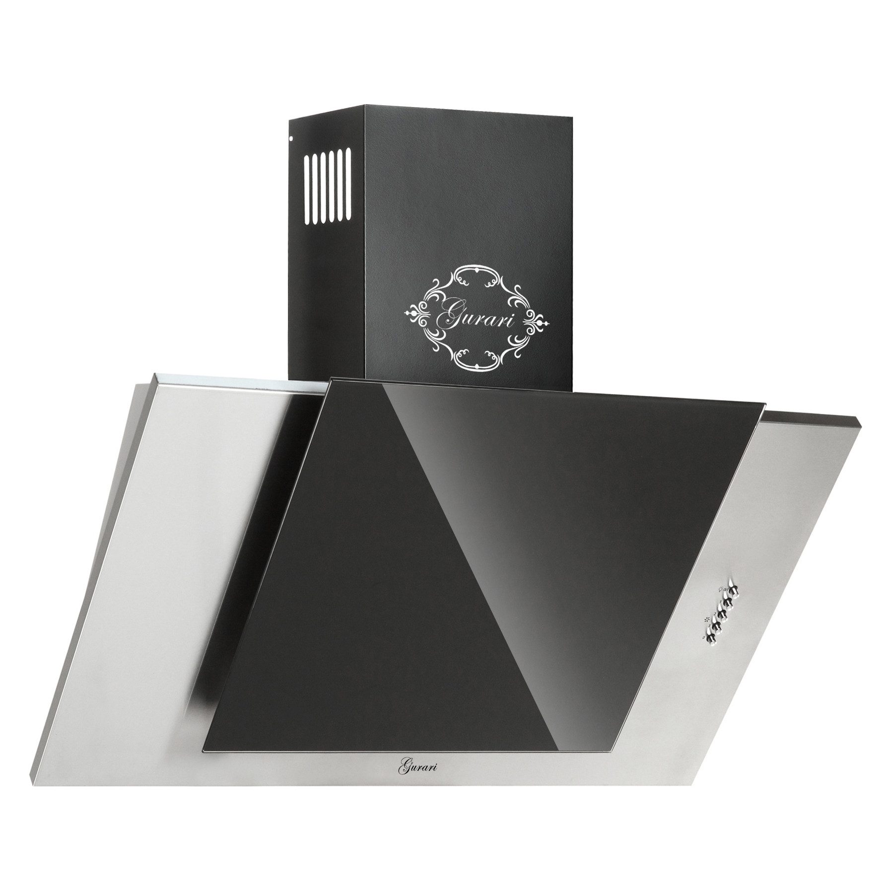 GURARI Kopffreihaube GCH S 482 IS 50+ Umluft GCH S 482 IS 50+ Umluft, Dunstabzugshaube 50 cm, 1000 m³/h, Edelstahl Glas