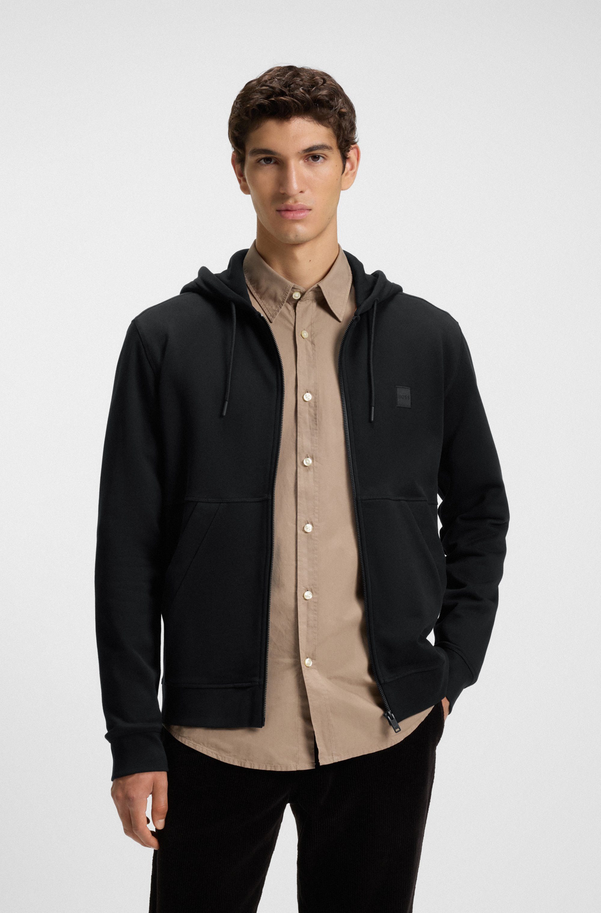 BOSS ORANGE Kapuzensweatjacke Zetalky mit Kängurutasche