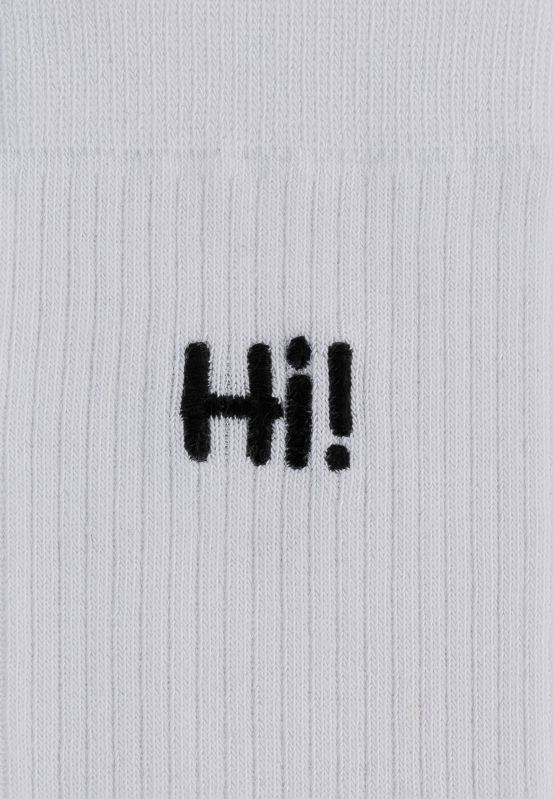 MELA Socken Gerippte Socken Stickerei 1 Paar Ohne Polyester & Polyamid. Das Elasthan ist komplett abbaubar.