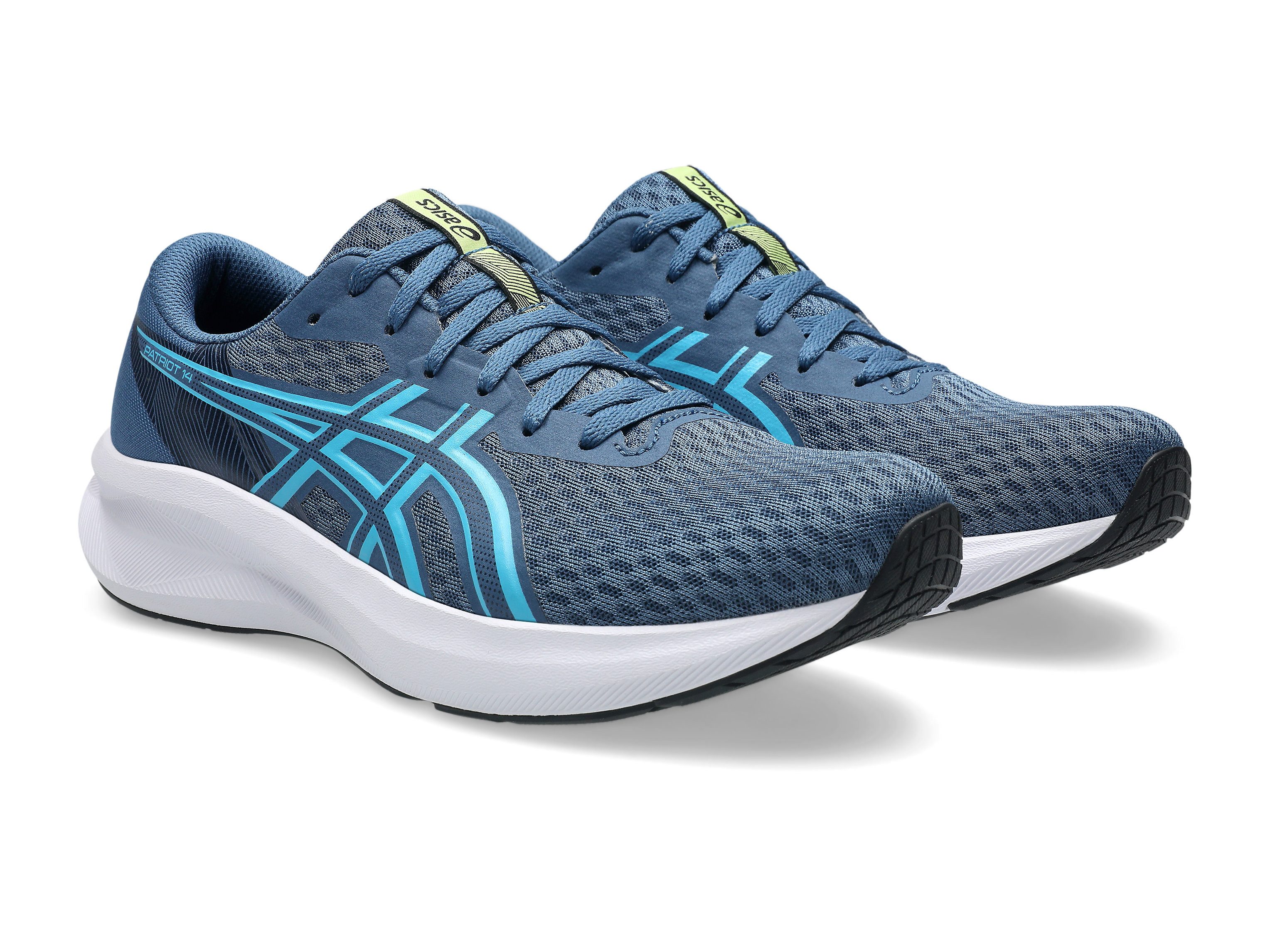 Asics PATRIOT 14 Laufschuh atmungsaktives Mesh-Obermaterial, Energiegeladene Mittelsohle
