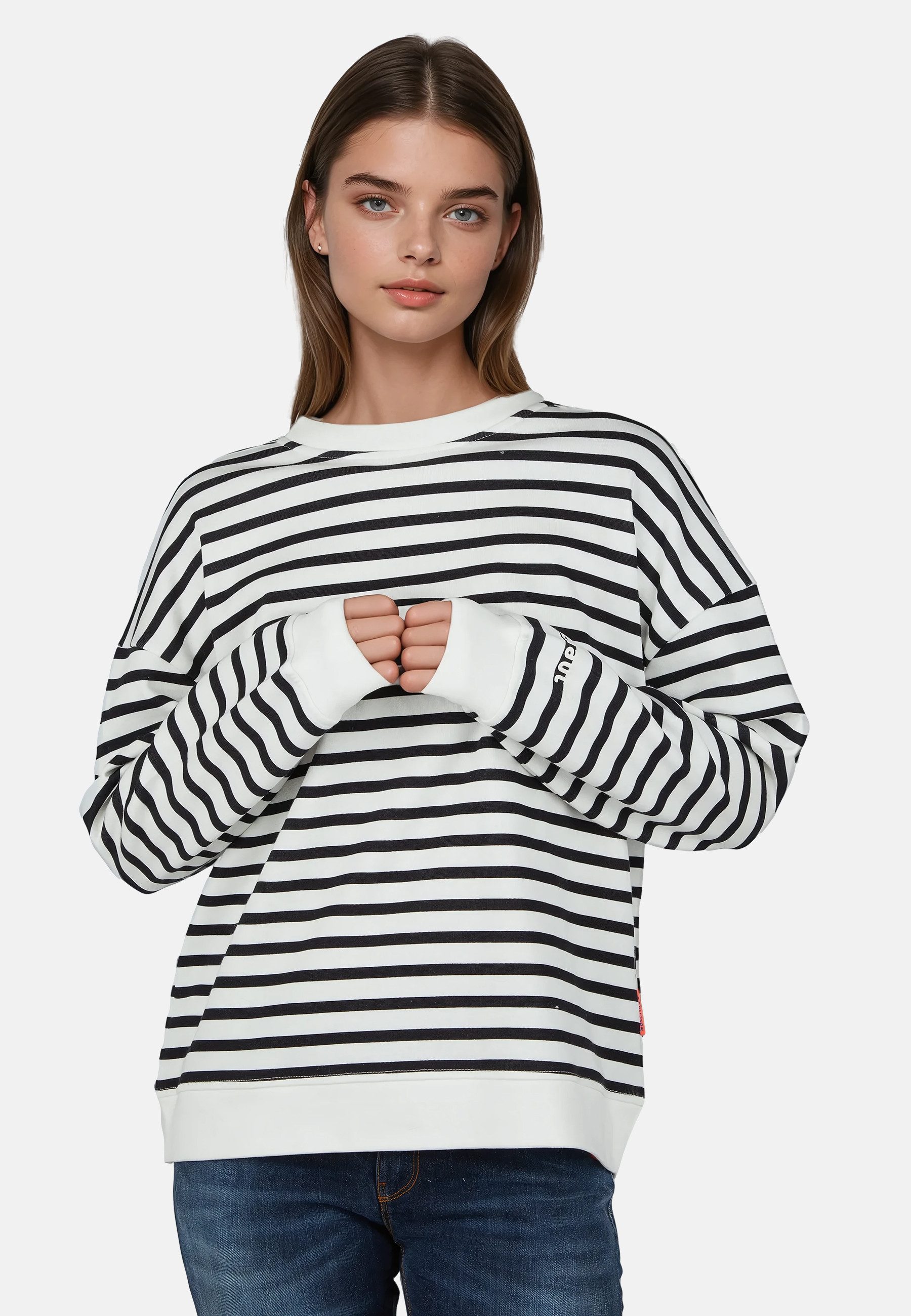 salzhaut Longpullover TAIER Damen Relaxed-Fit salzhaut – nordisch frisch, lässig und frech für jeden Tag!