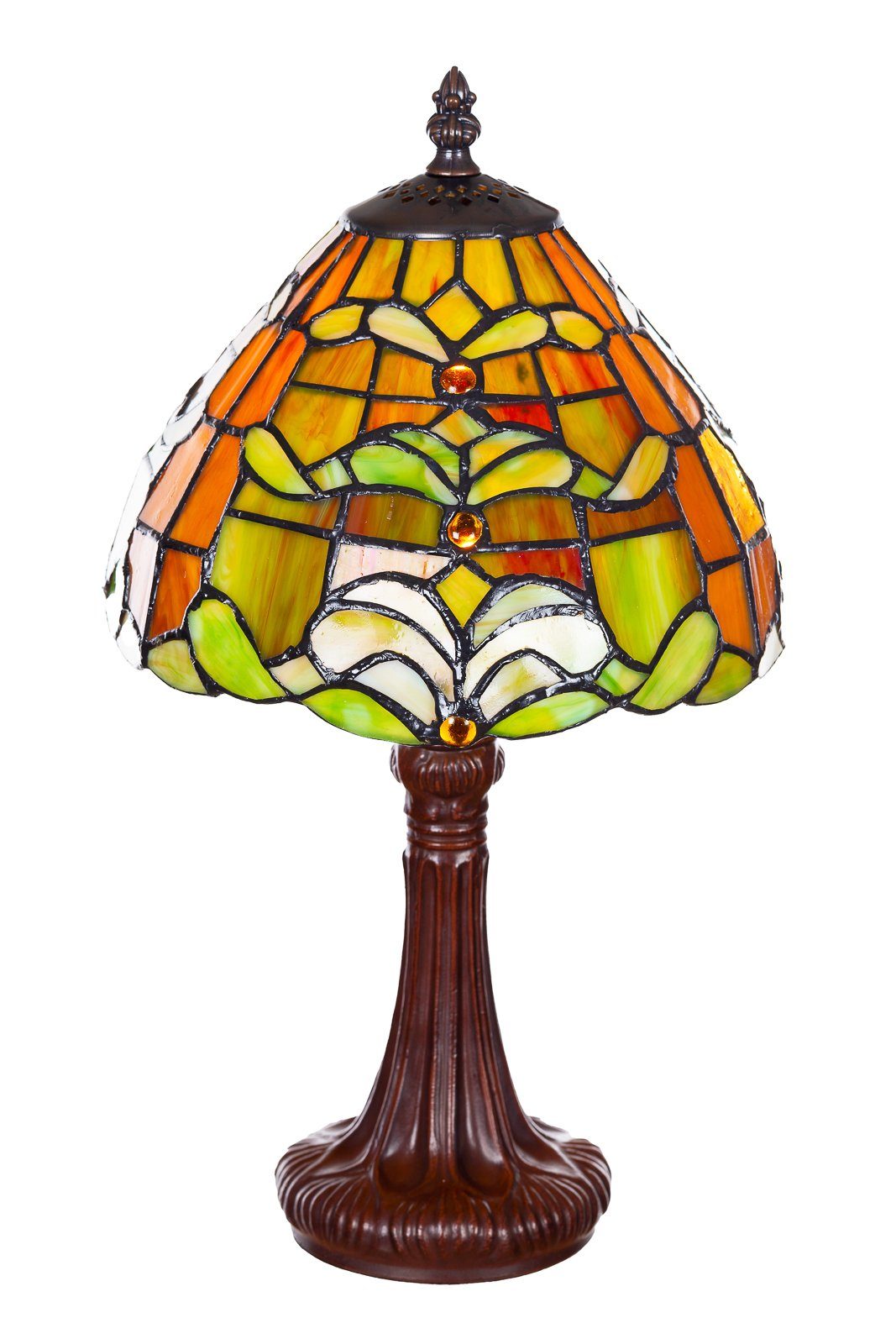 BIRENDY Stehlampe bunt Tiffany Tischlampe Dekorationslampe Motiv Ti151 Mosaik Lampe