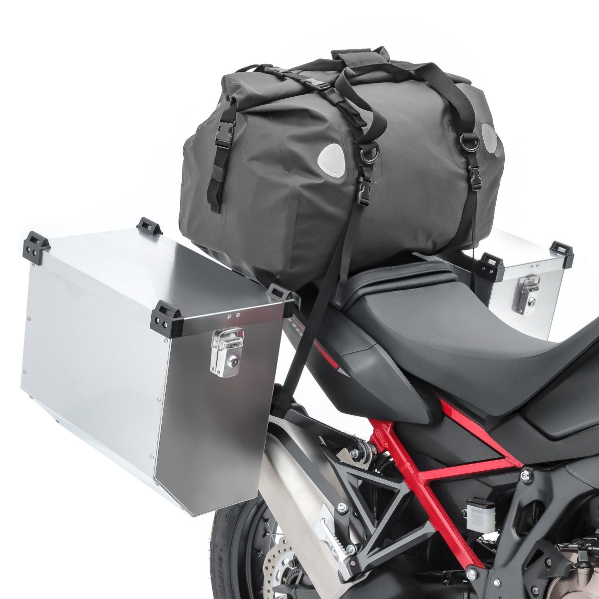 Bagtecs Kofferset Set Alukoffer # Atlas 2x41l + Hecktasche + Innentaschen + Anbaukit