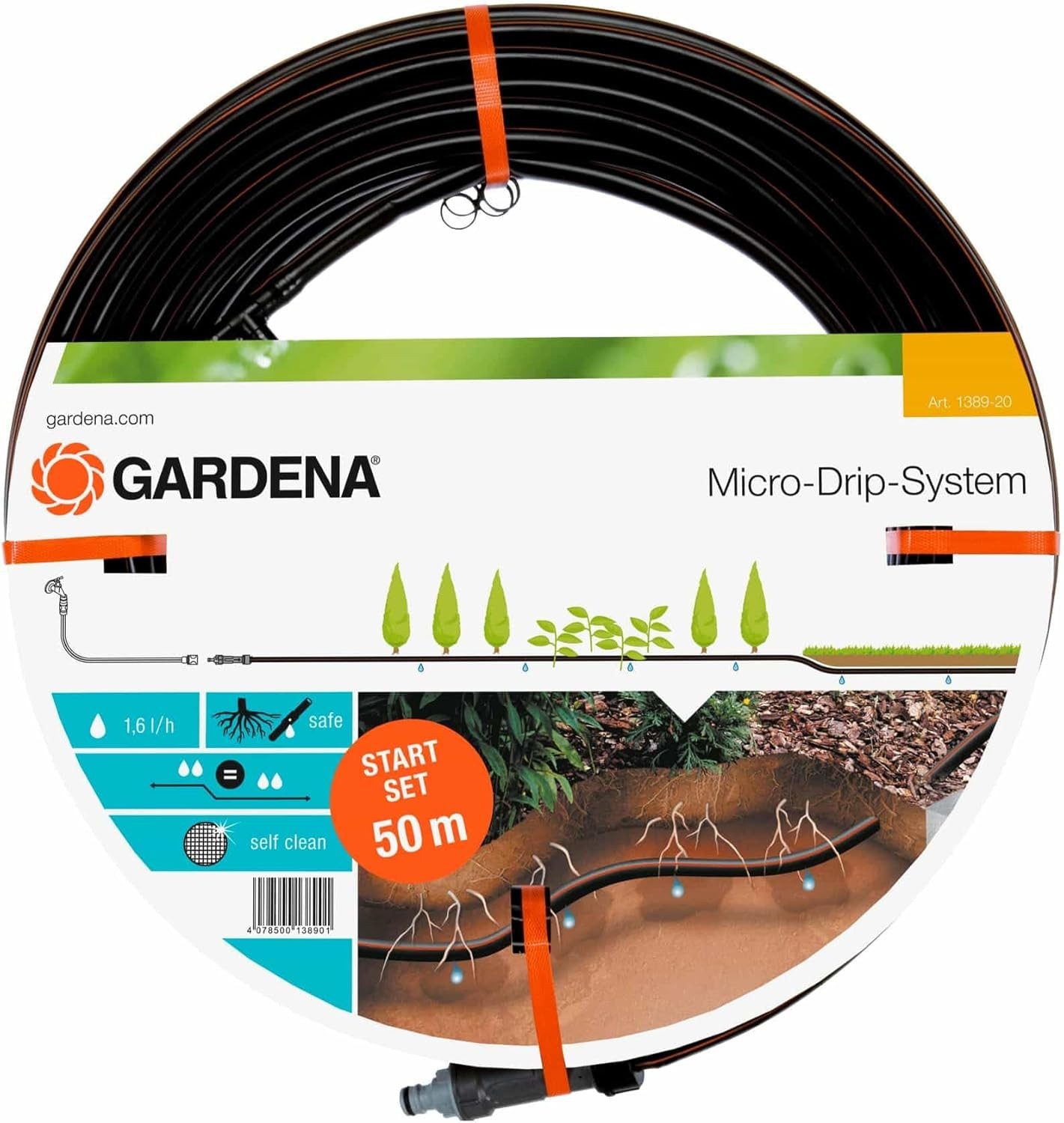 GARDENA Bewässerungssystem Micro-Drip-System, START SET 50 m