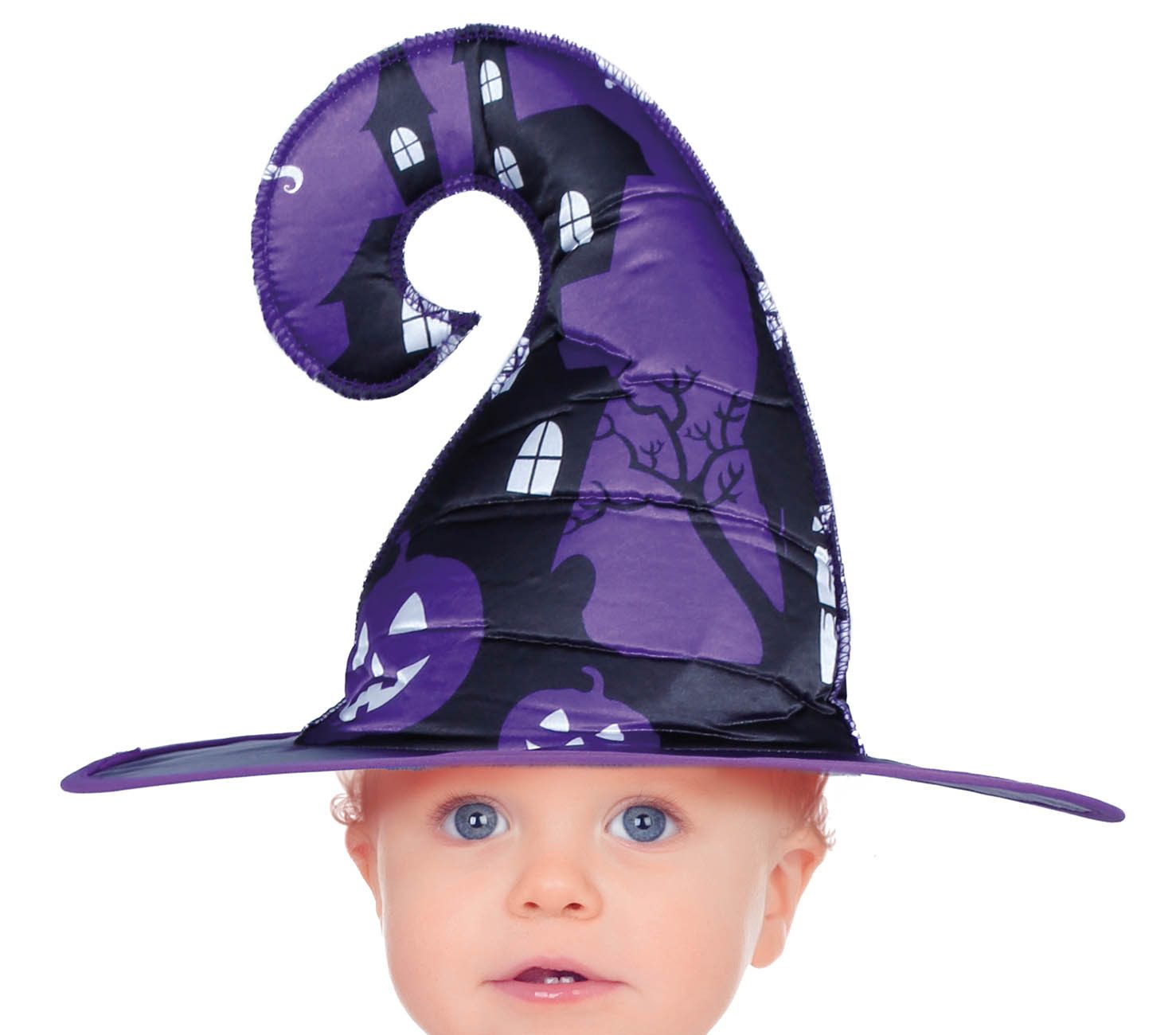 Fiestas Guirca Kostüm, Hexe Halloween Kostüm Lila Schwarz Zauberhut Kürbis Baby Niedlich Ma