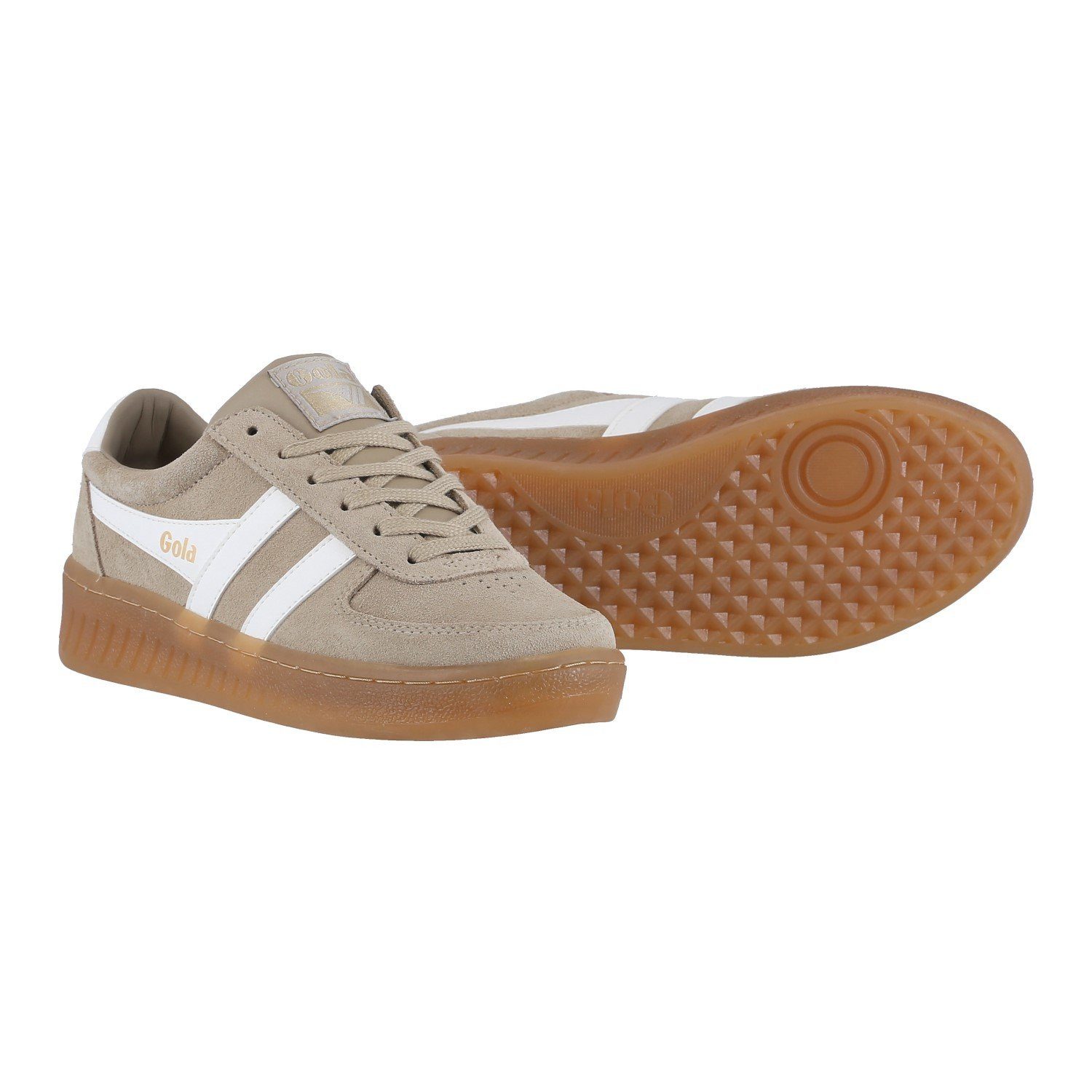 Gola Grandslam Wildleder hellgrau/weiss Damen Sneaker günstig online kaufen