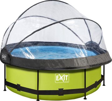 EXIT Framepool Lime, ØxH: 244x76 cm, mit Kartuschenfilter und Abdeckung