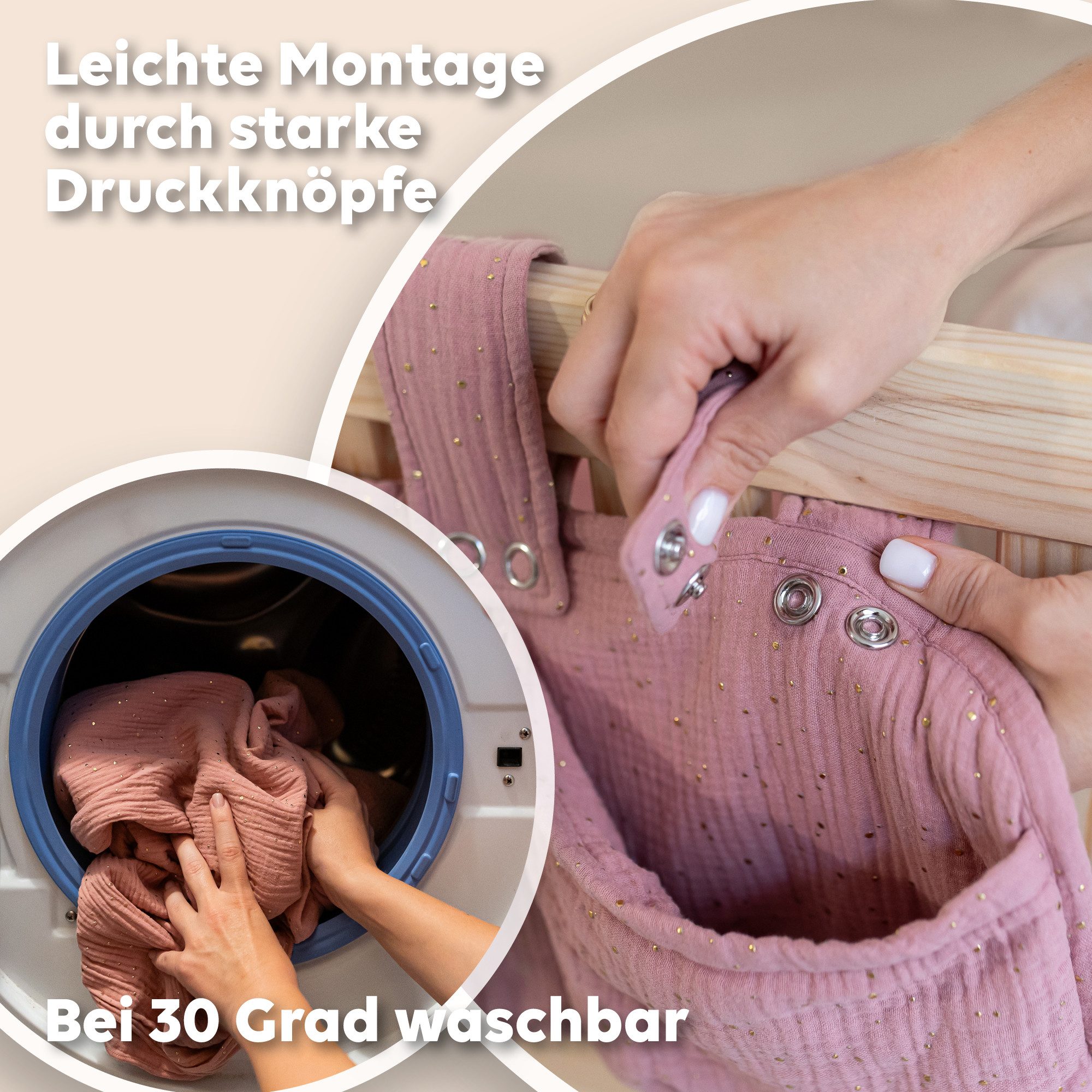 lilimaus Betttasche Bett-Organizer für Kinderbett - Tasche für Spielzeug & Bücher (1-tlg), Bücher & Kuscheltiere griffbereit am Bett - optional mit Gold – Bild 5 von 5