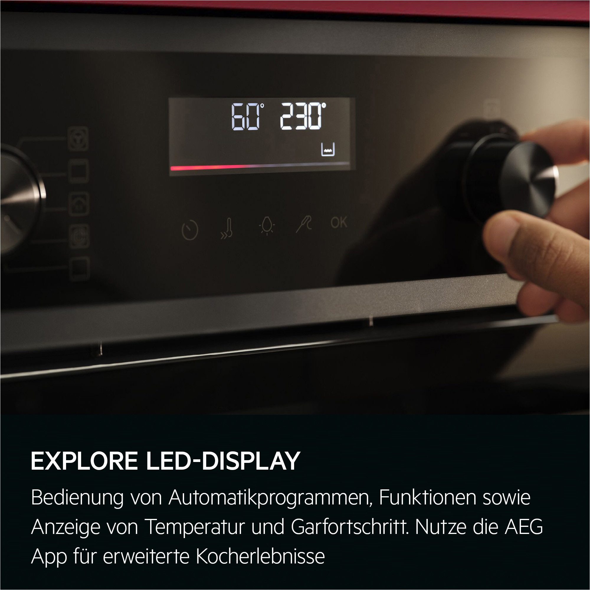 AEG Pyrolyse Backofen 6000 TR6PB50WSB, Pyrolyse-Selbstreinigung, mit Dampfzugabe und Heißluft, mit Kerntemperatursensor