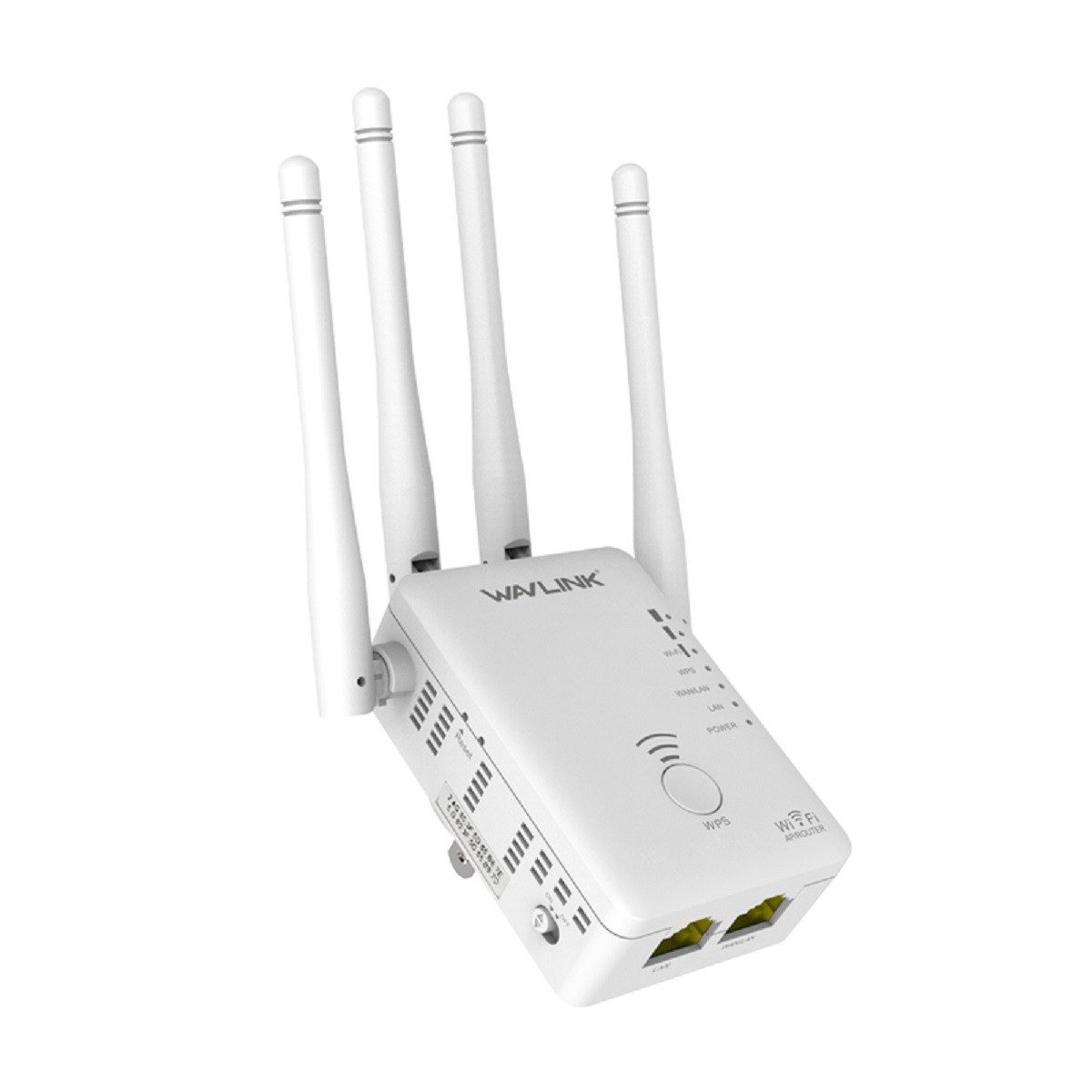 COFI 1453 Dualband WLAN-Repeater mit 4 Antennen EU-Stecker Reichweitenverstärker